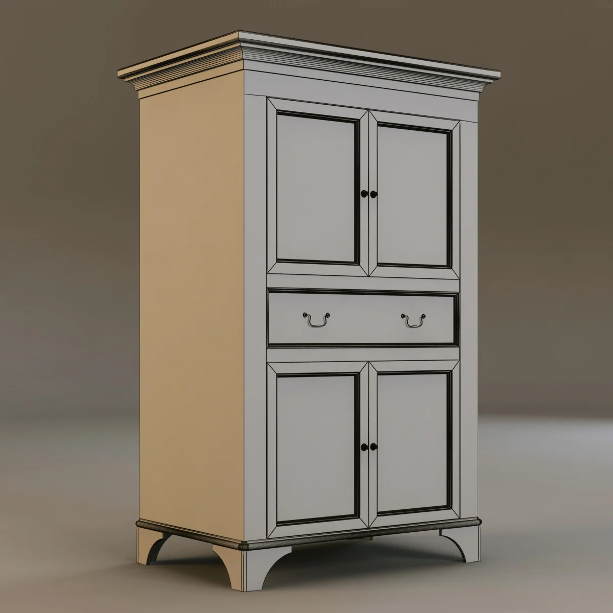Laura Ashley Cabinet — 3D model preview 4