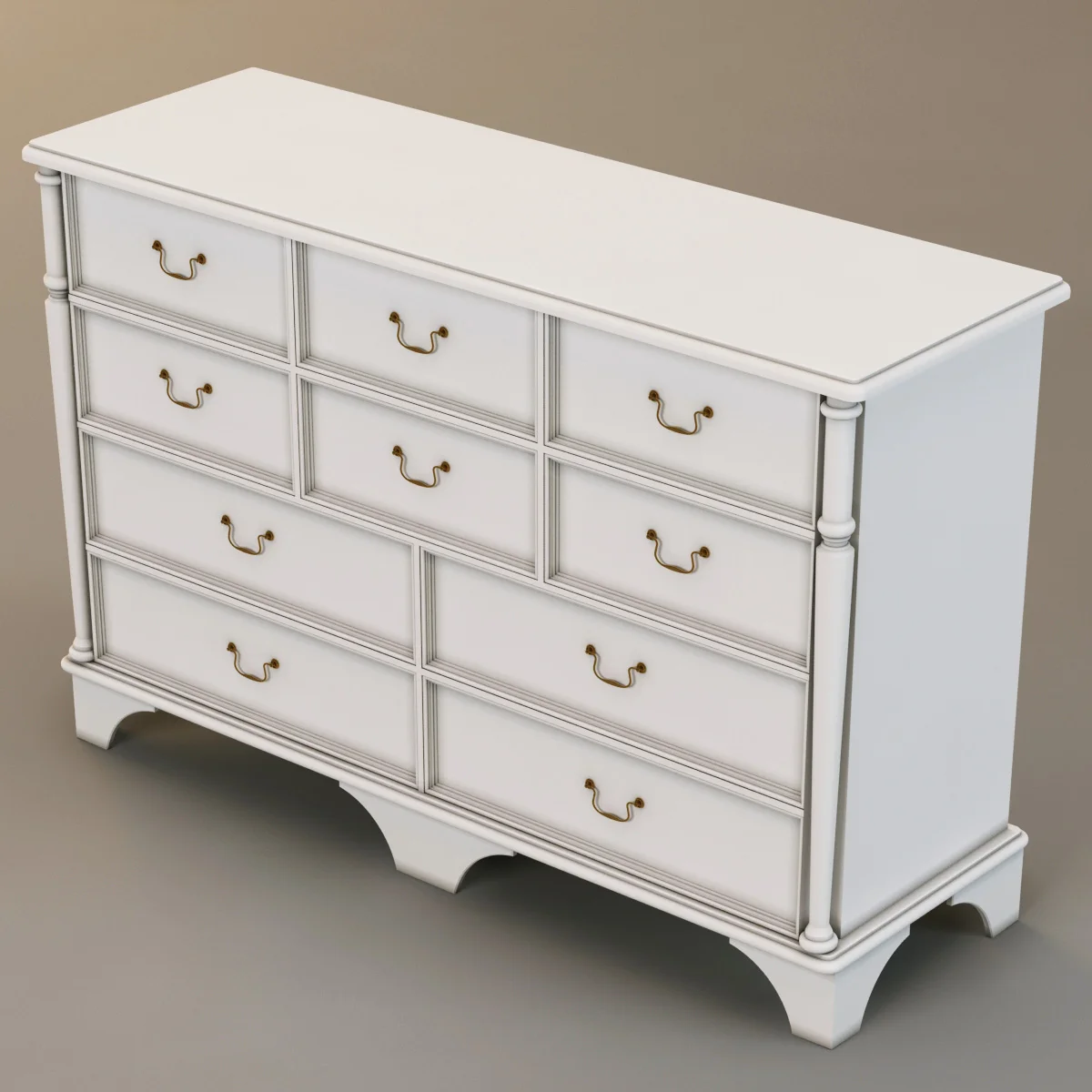 Laura Ashley Chest Of Drawers3 — 3D model preview 3