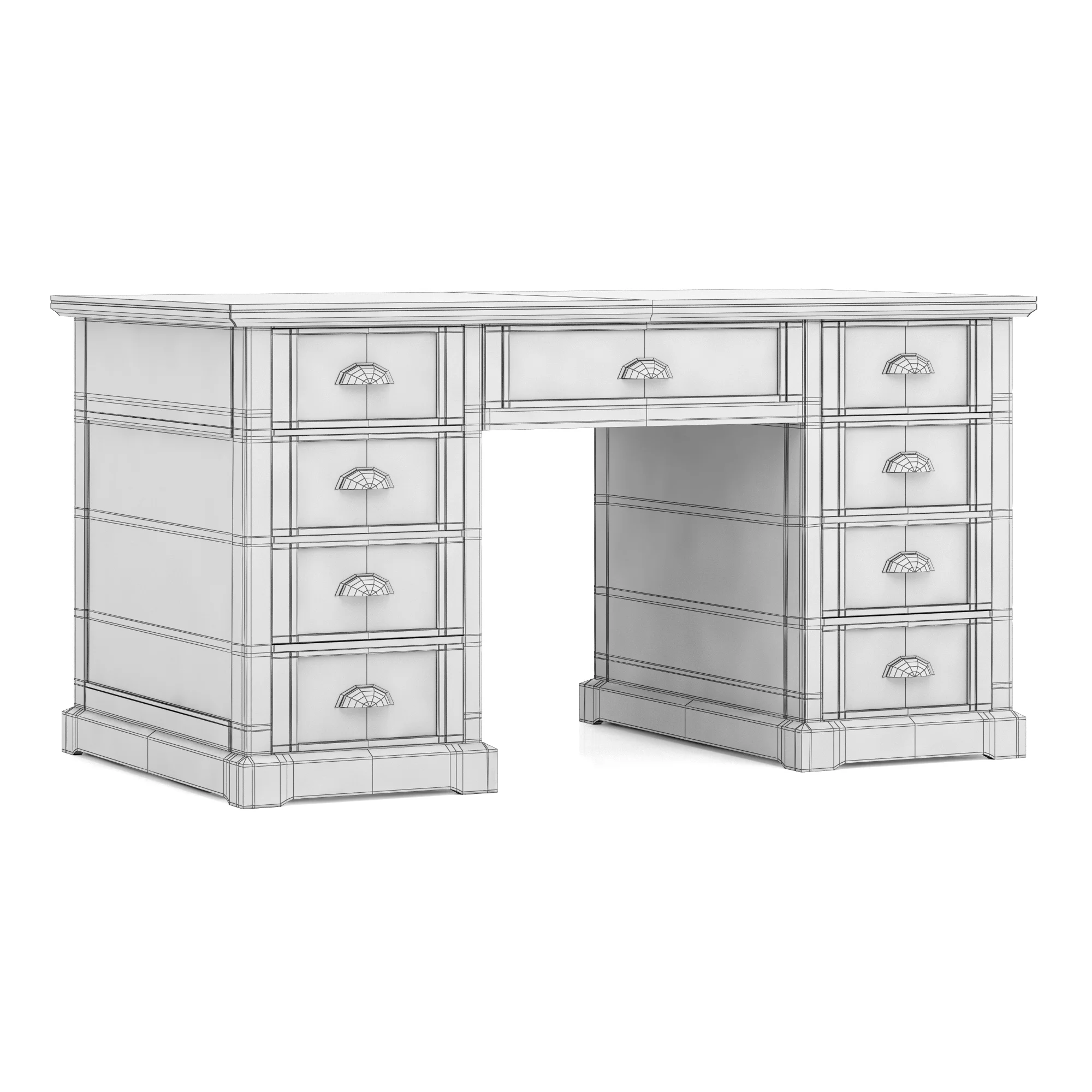 Dantone Home Koventry Desk — 3D model preview 9