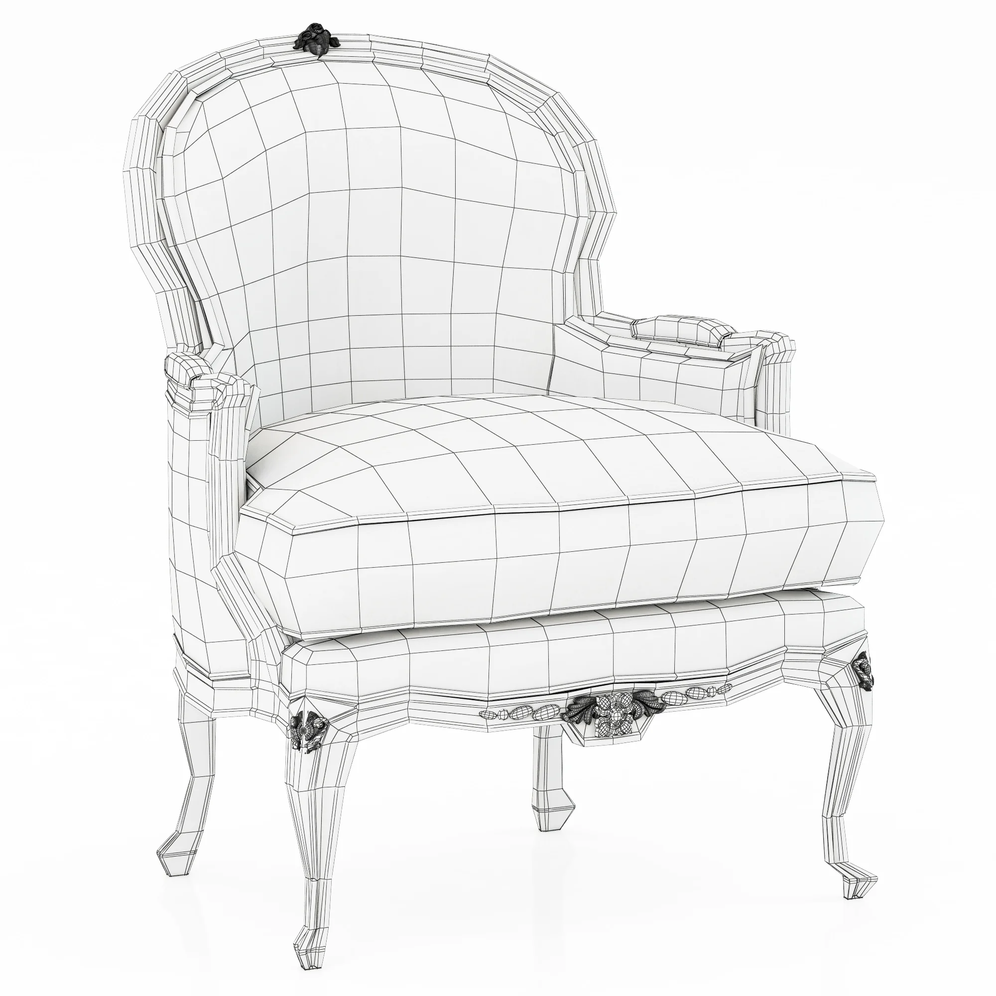 Ralph Lauren ST. GERMAIN OCCASIONAL CHAIR — 3D model preview 1