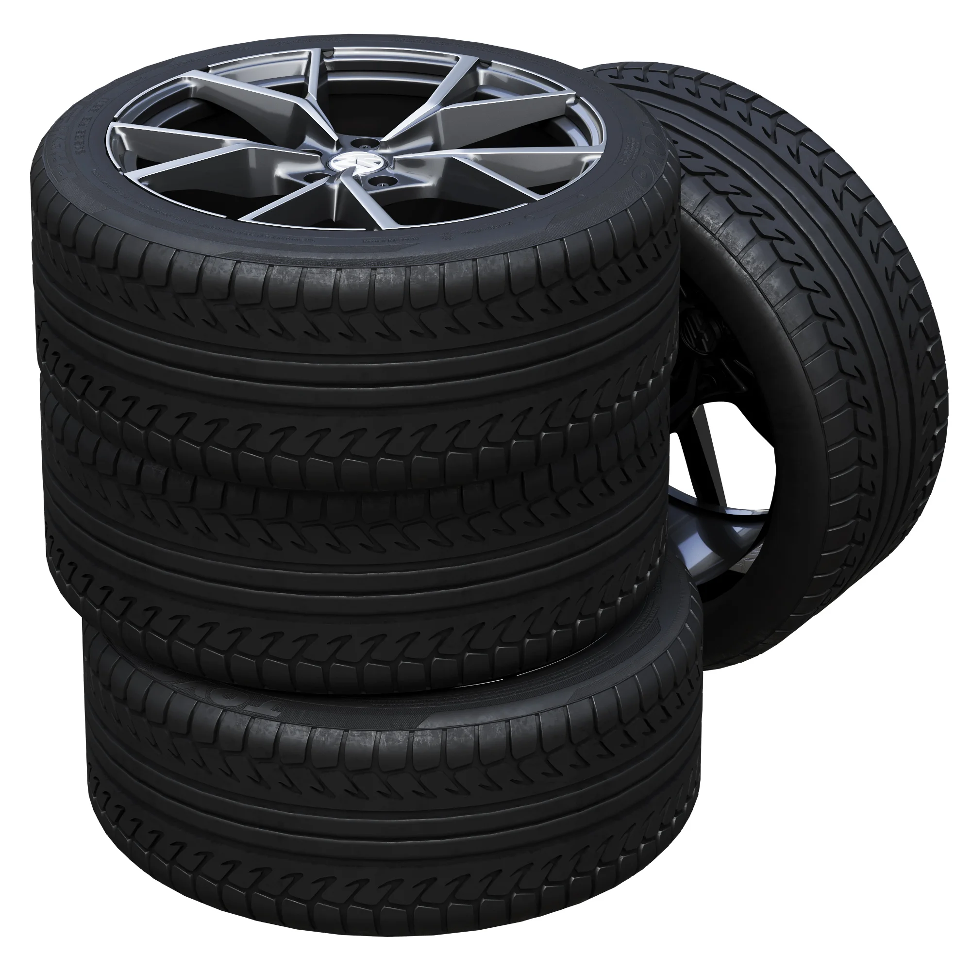 Volkswagen Tires 4 — 3D model preview 3
