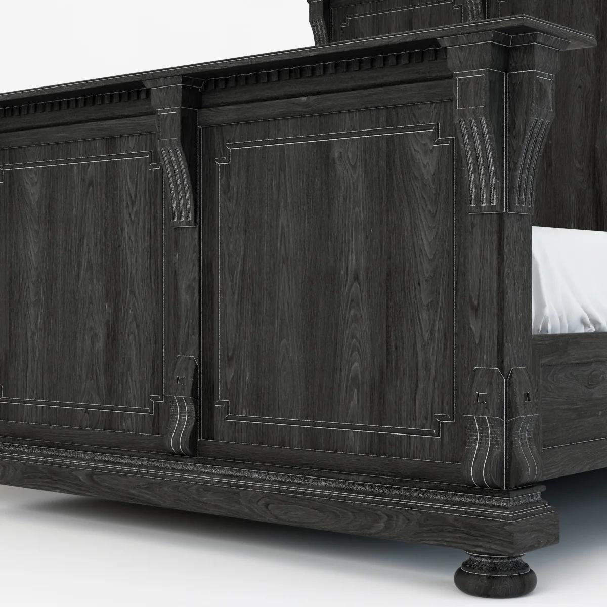 Restoration Hardware St James King Bed — 3D model preview 2