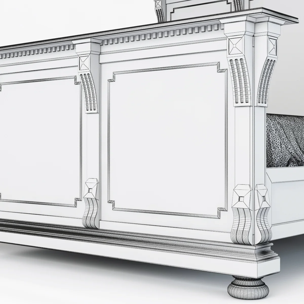 Restoration Hardware St James King Bed — 3D model preview 3