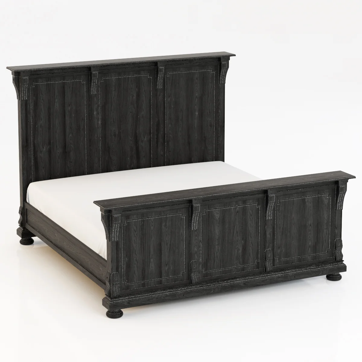 Restoration Hardware St James King Bed — 3D model preview 4