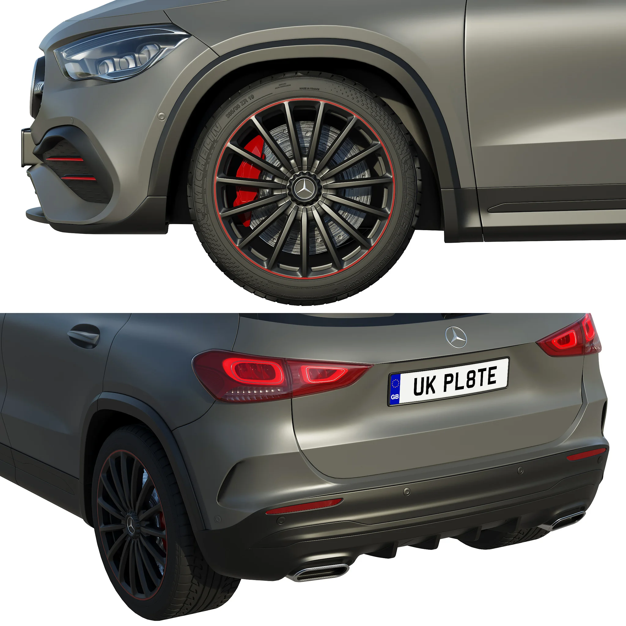 Mercedes Benz GLA, 3D model preview 2