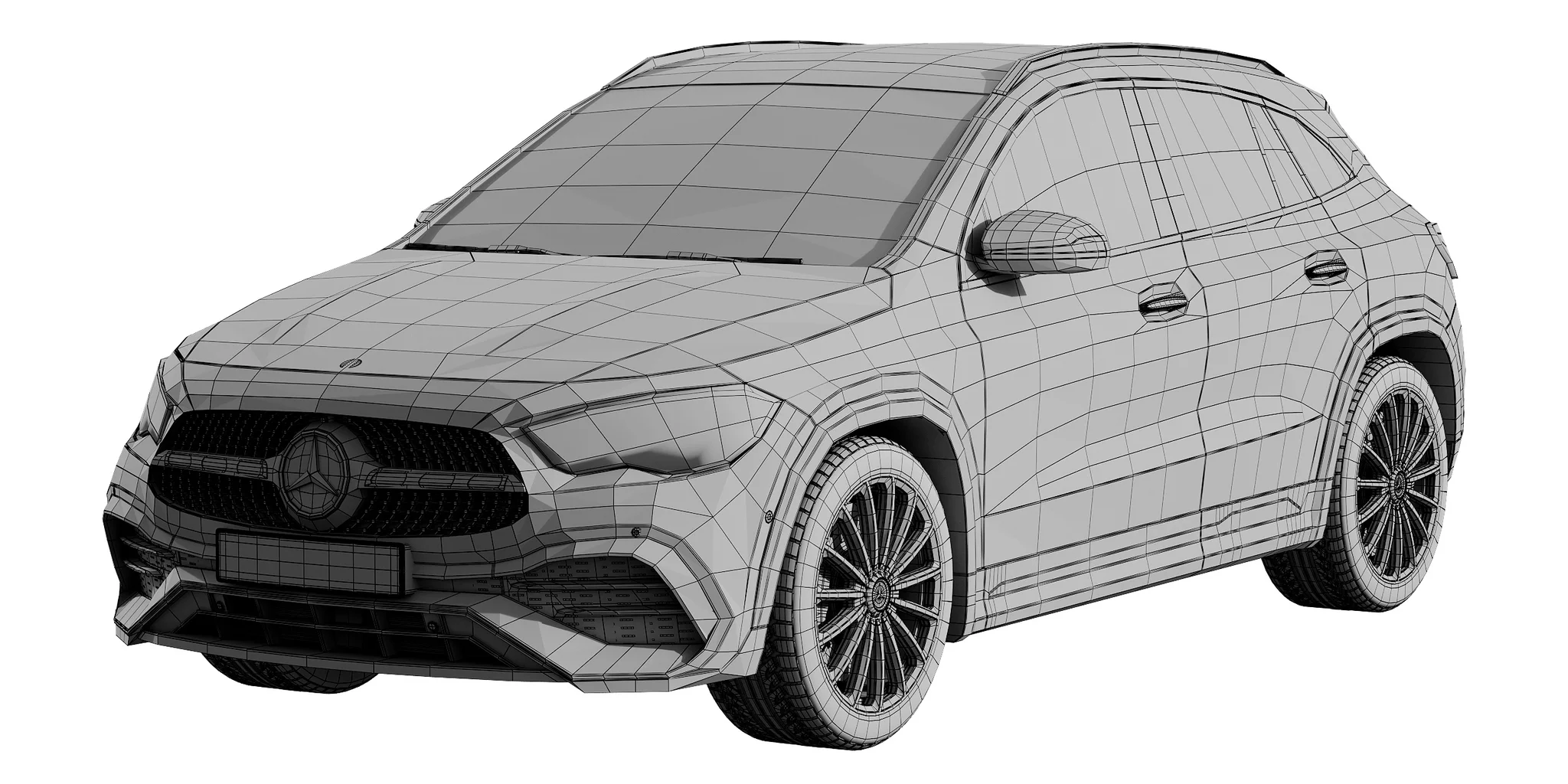 Mercedes Benz GLA, 3D model preview 10