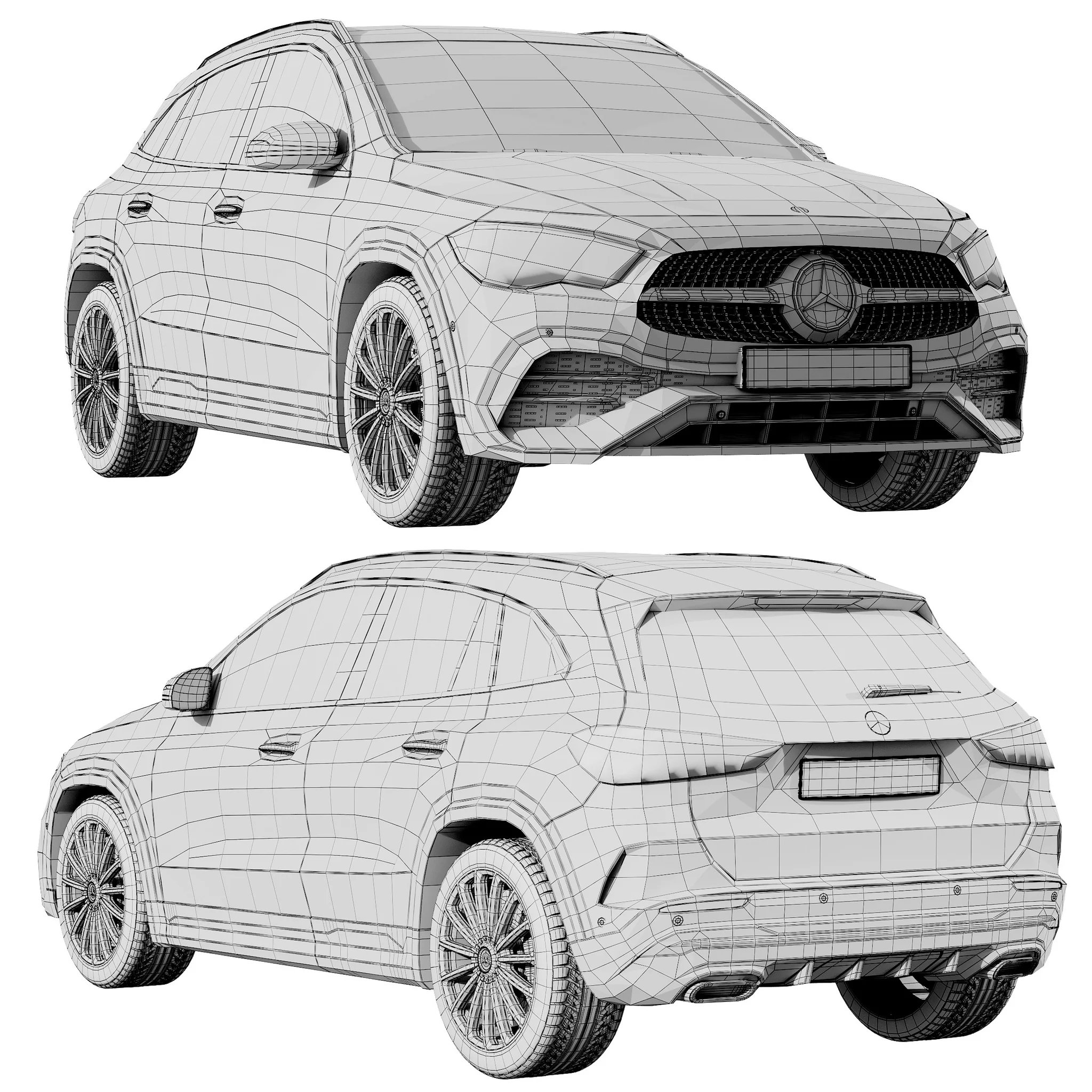 Mercedes Benz GLA, 3D model preview 15