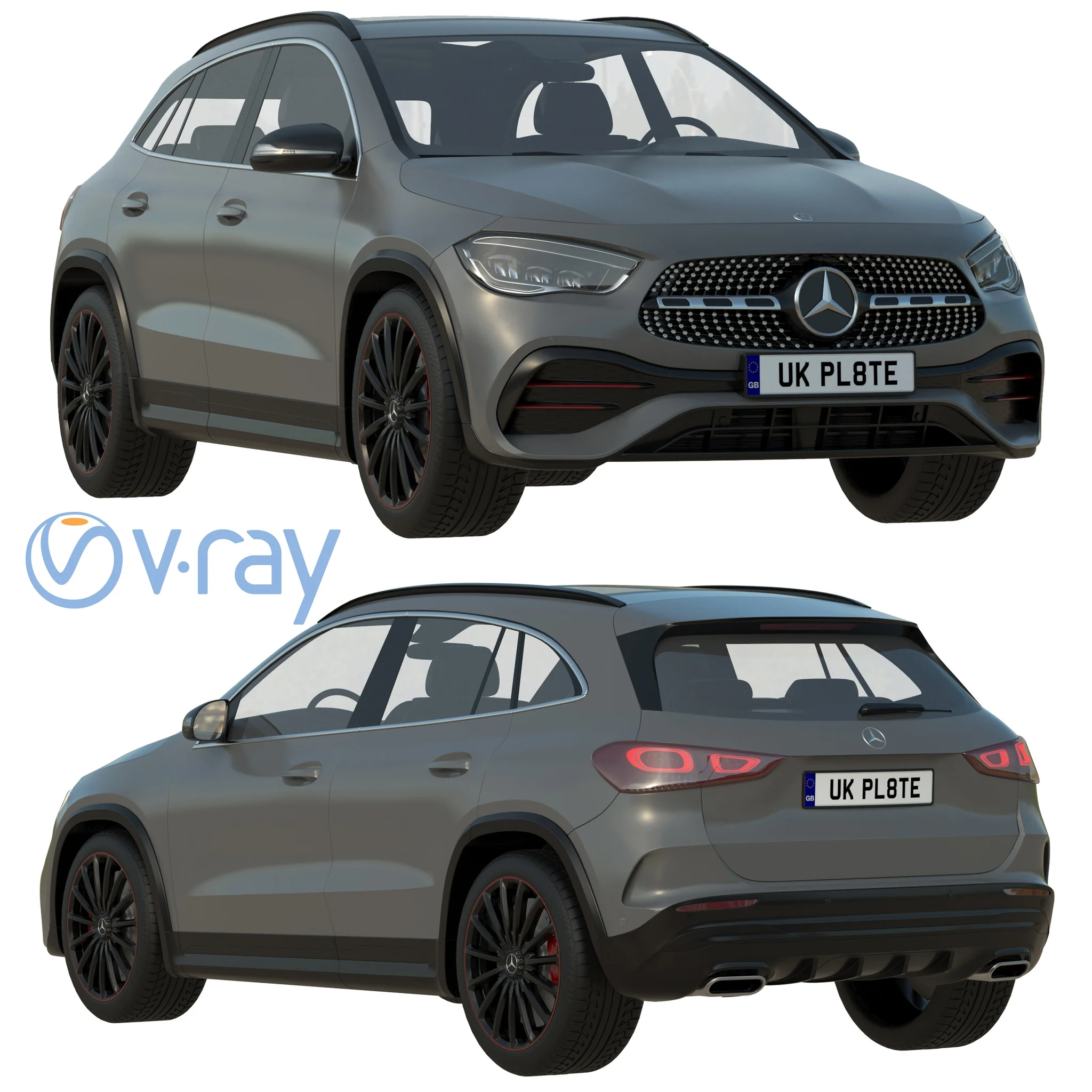 Mercedes Benz GLA, 3D model preview 36