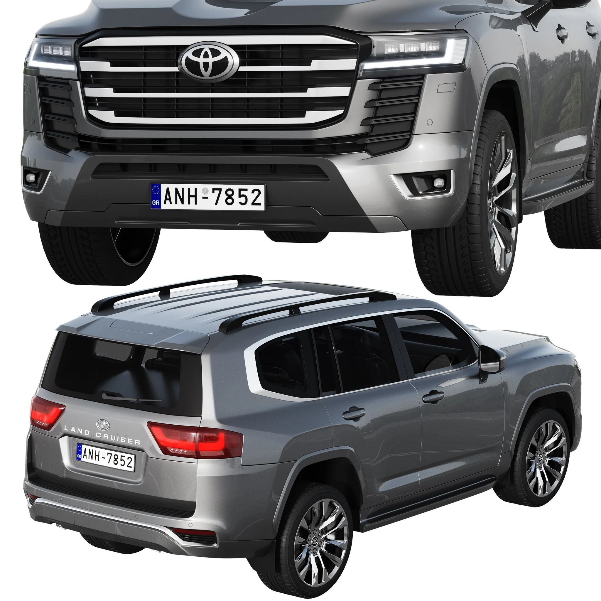 Toyota Land Cruiser 300, 3D model preview 3