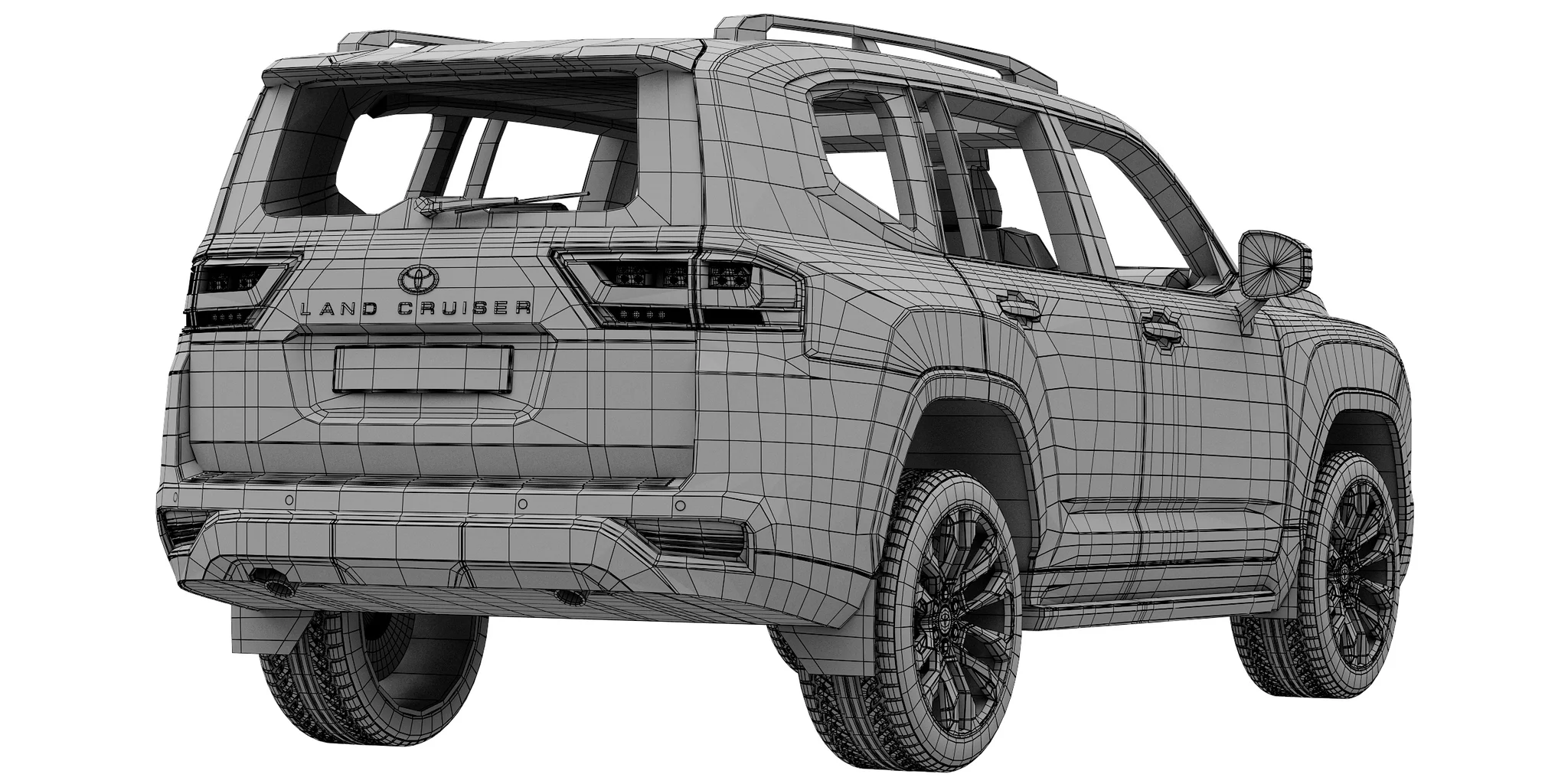 Toyota Land Cruiser 300, 3D model preview 7