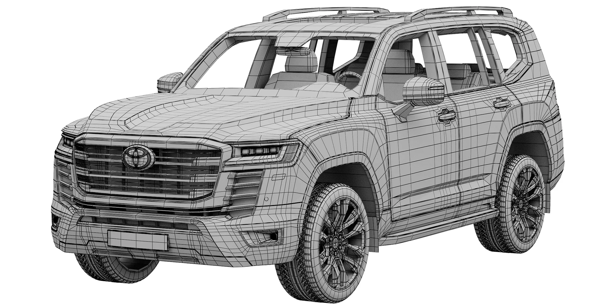 Toyota Land Cruiser 300, 3D model preview 11