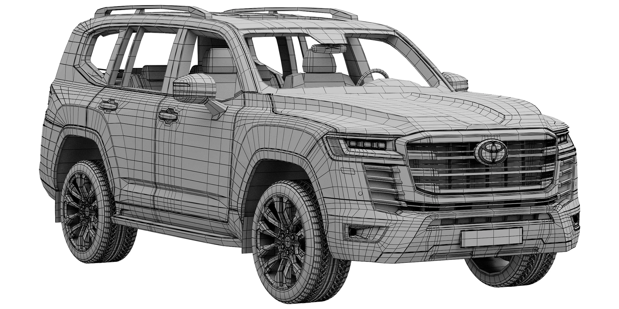 Toyota Land Cruiser 300, 3D model preview 15