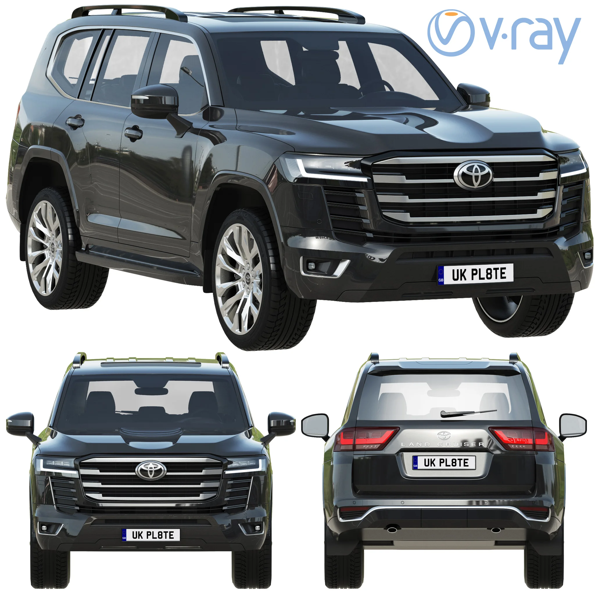 Toyota Land Cruiser 300, 3D model preview 18