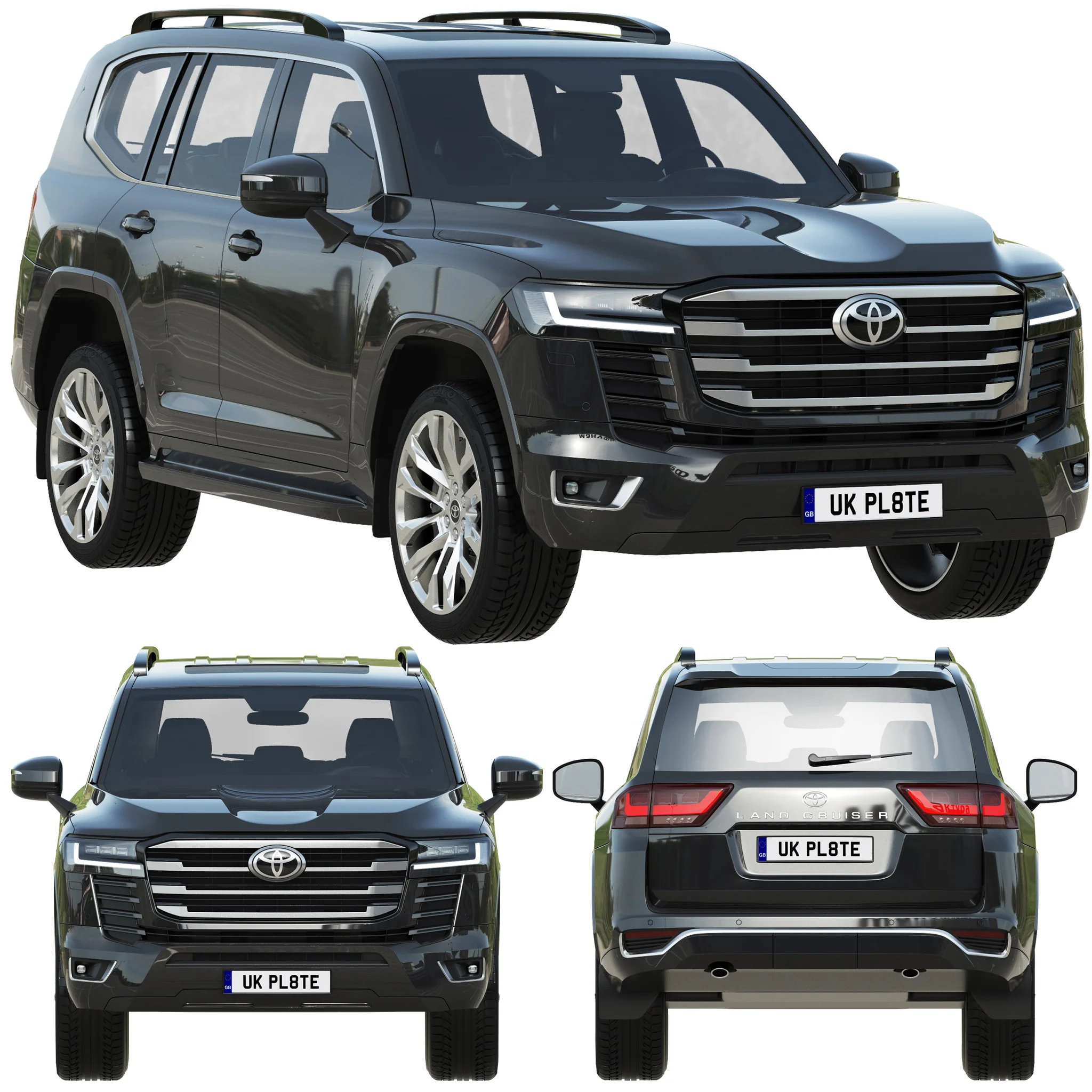 Toyota Land Cruiser 300, 3D model preview 19