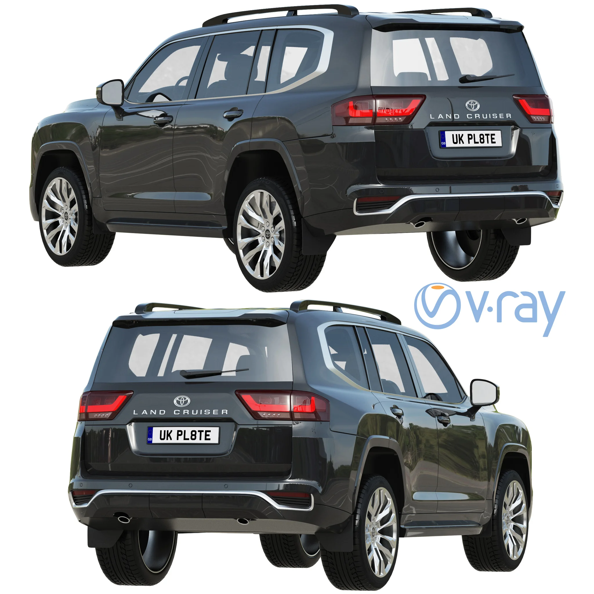 Toyota Land Cruiser 300, 3D model preview 24