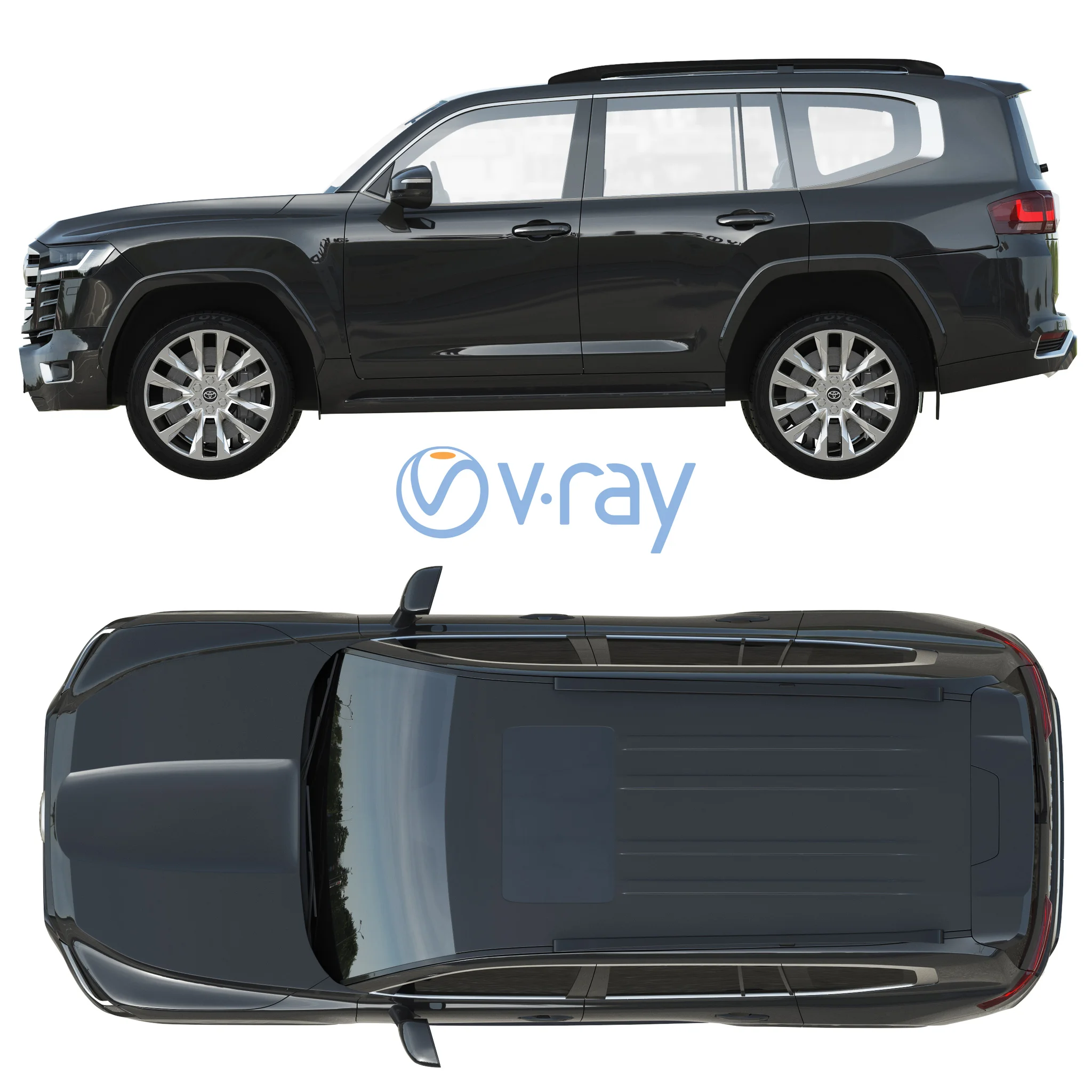 Toyota Land Cruiser 300, 3D model preview 30