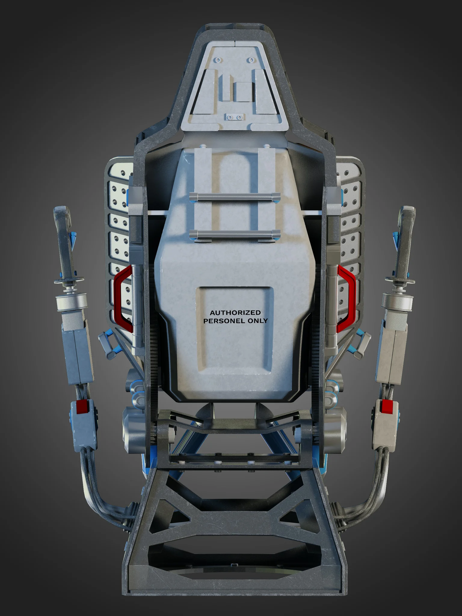 Futuristic Chair — 3D model preview 1