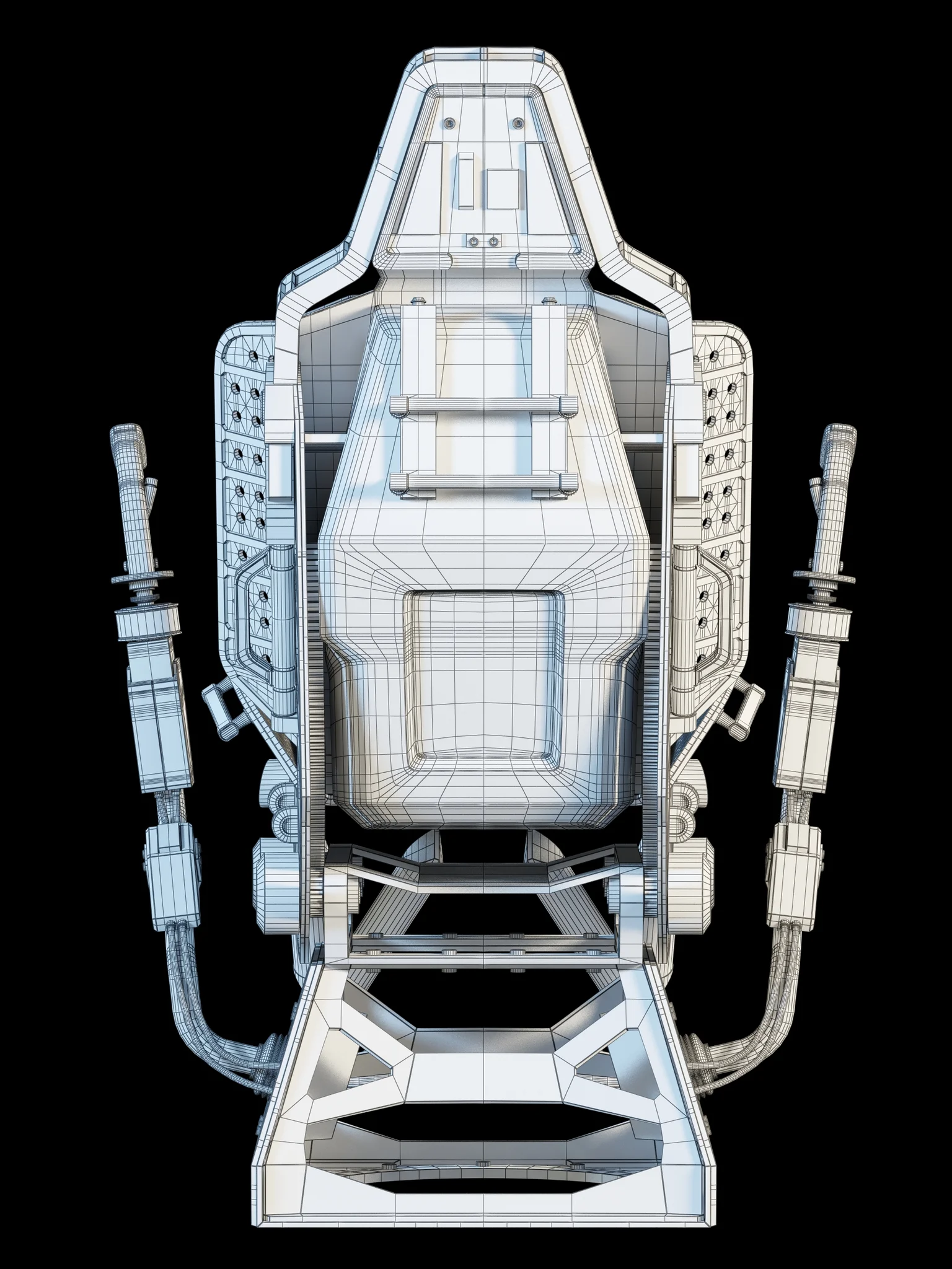 Futuristic Chair — 3D model preview 2