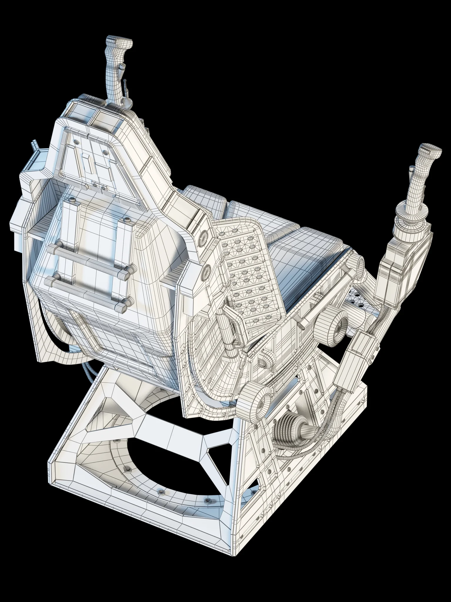 Futuristic Chair — 3D model preview 4