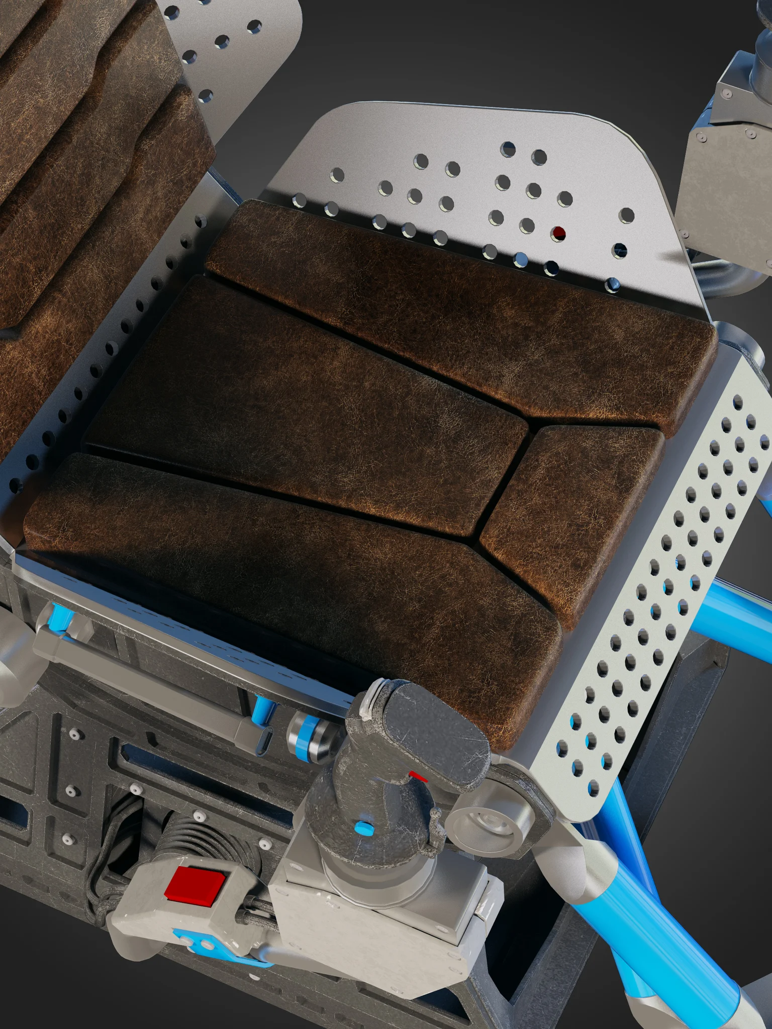 Futuristic Chair — 3D model preview 5