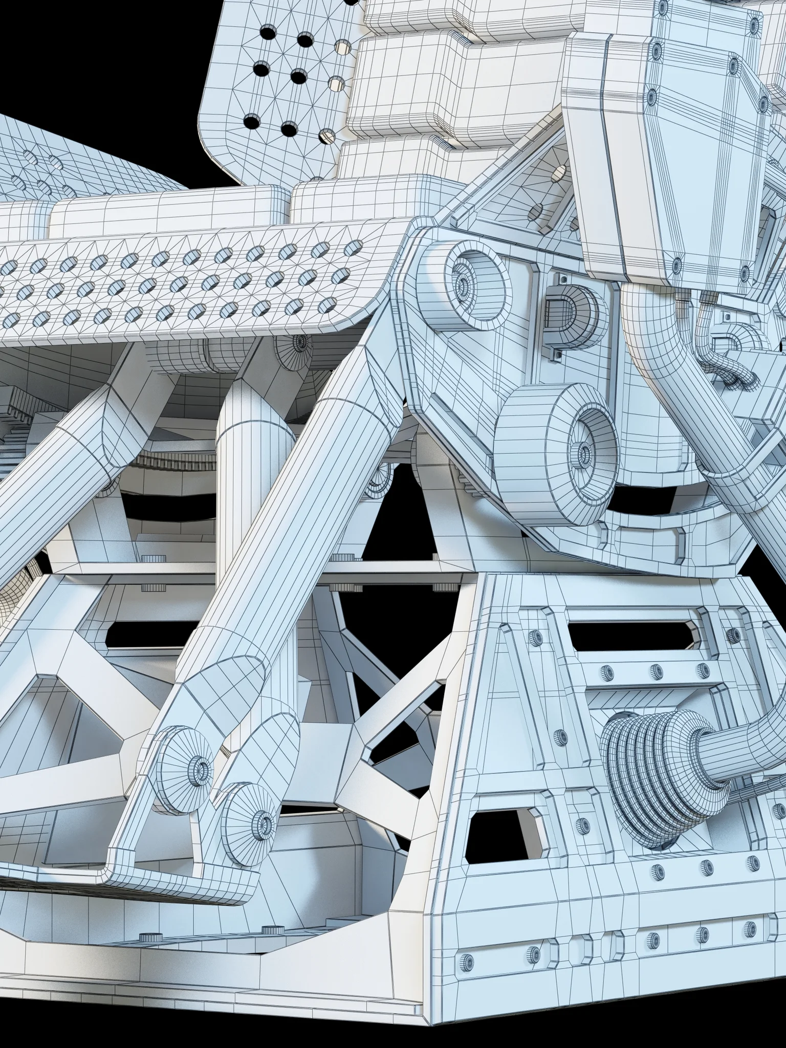 Futuristic Chair — 3D model preview 8