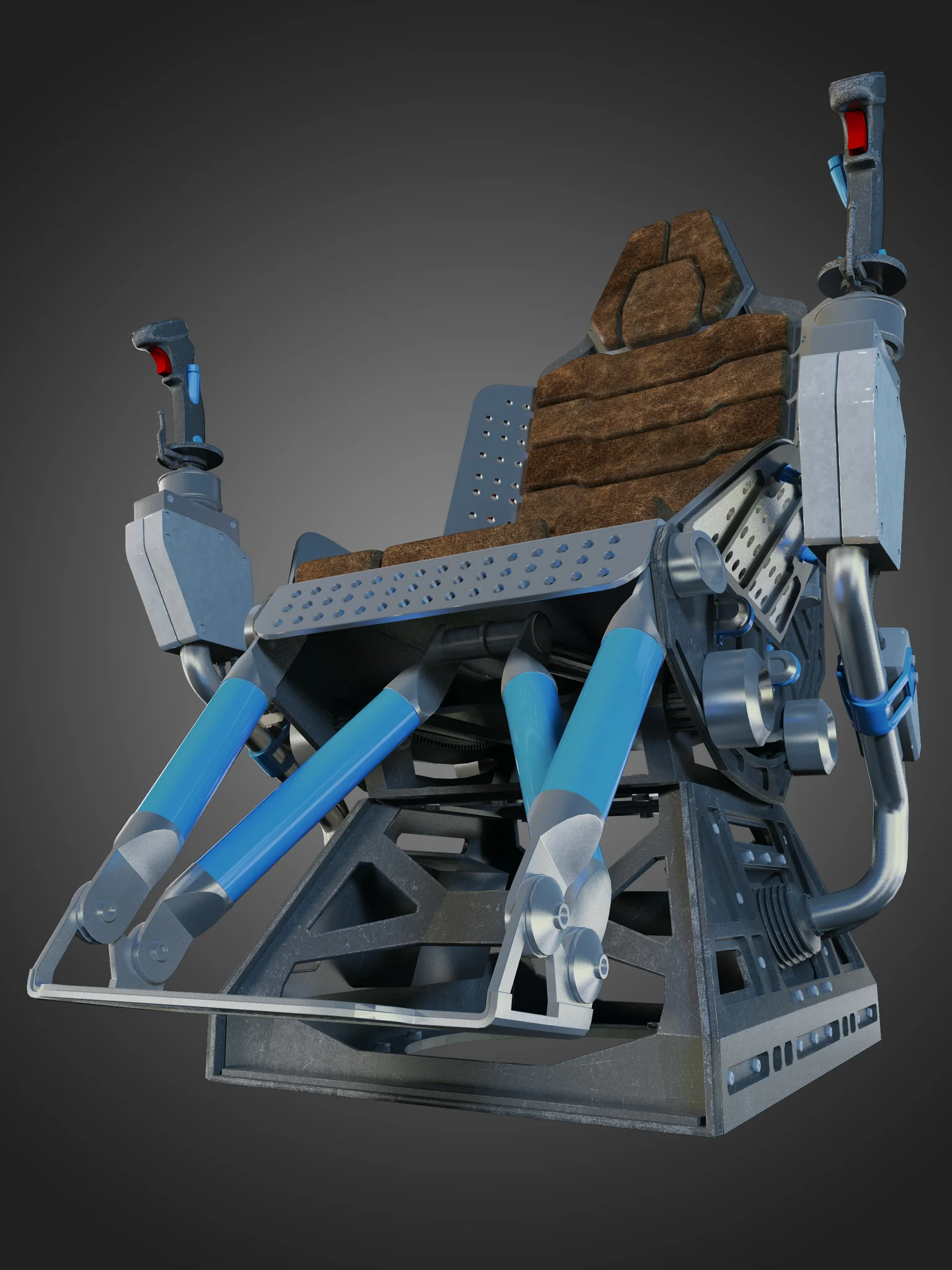 Futuristic Chair — 3D model preview 9