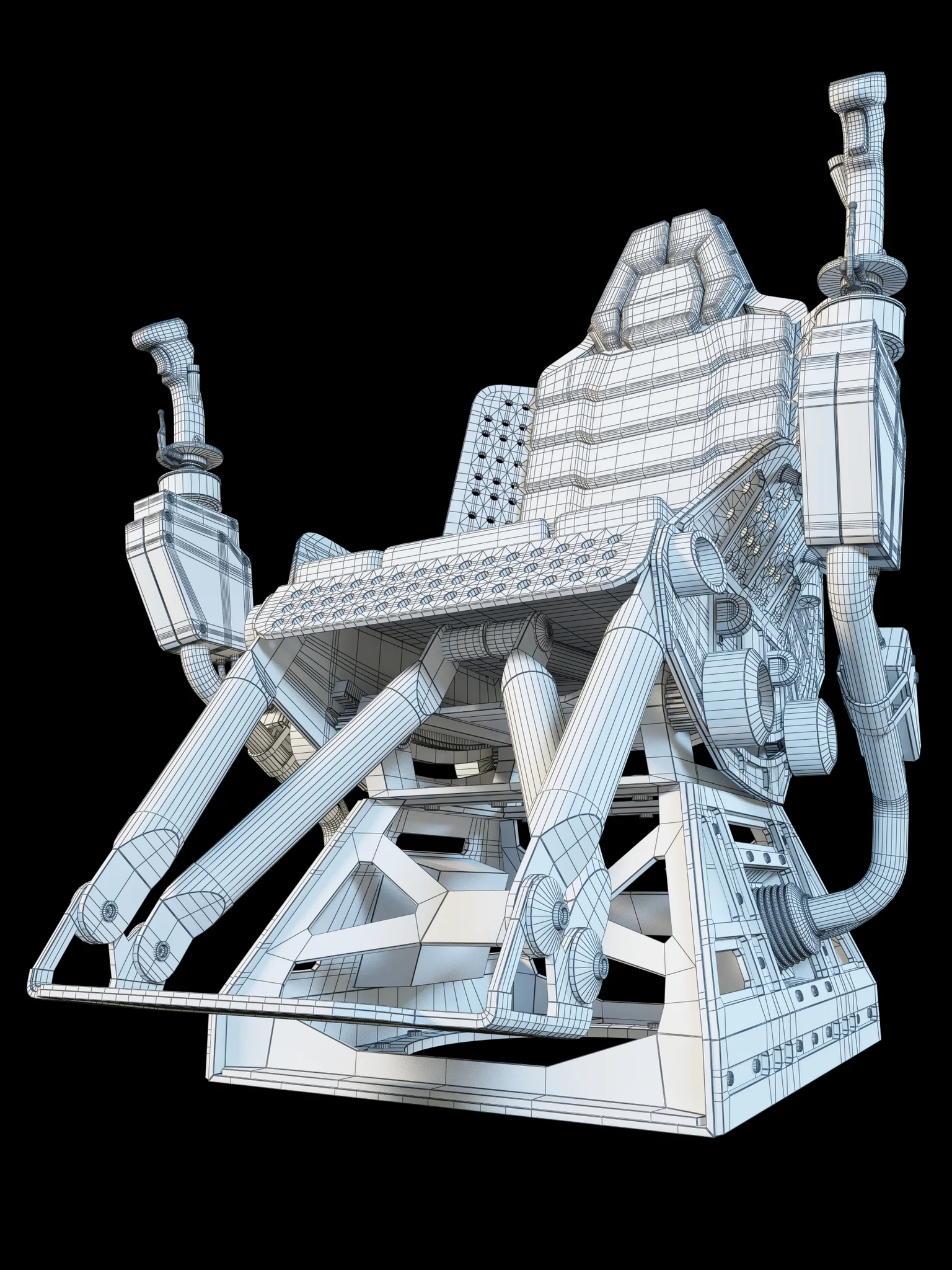 Futuristic Chair — 3D model preview 10