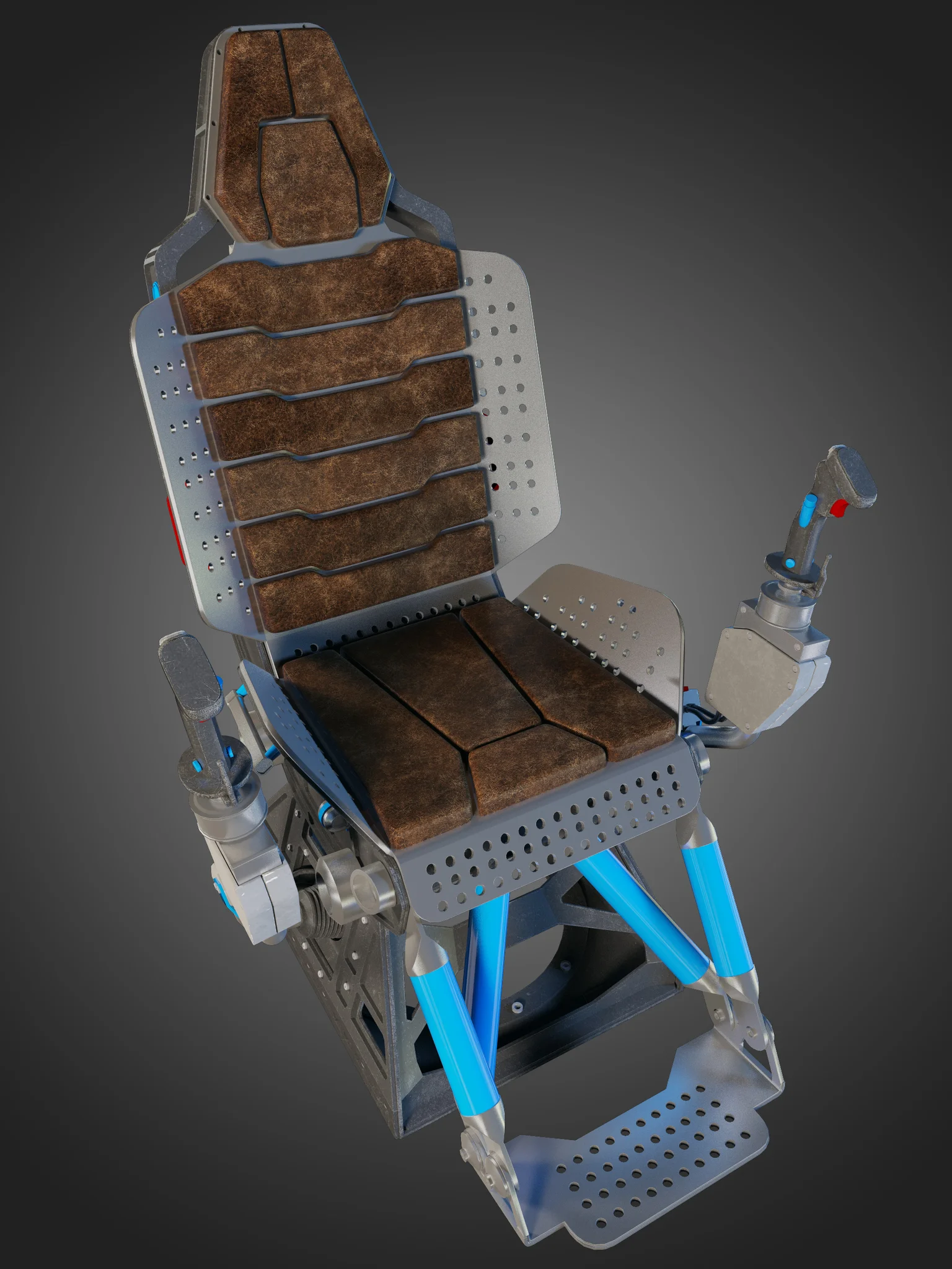 Futuristic Chair — 3D model preview 11