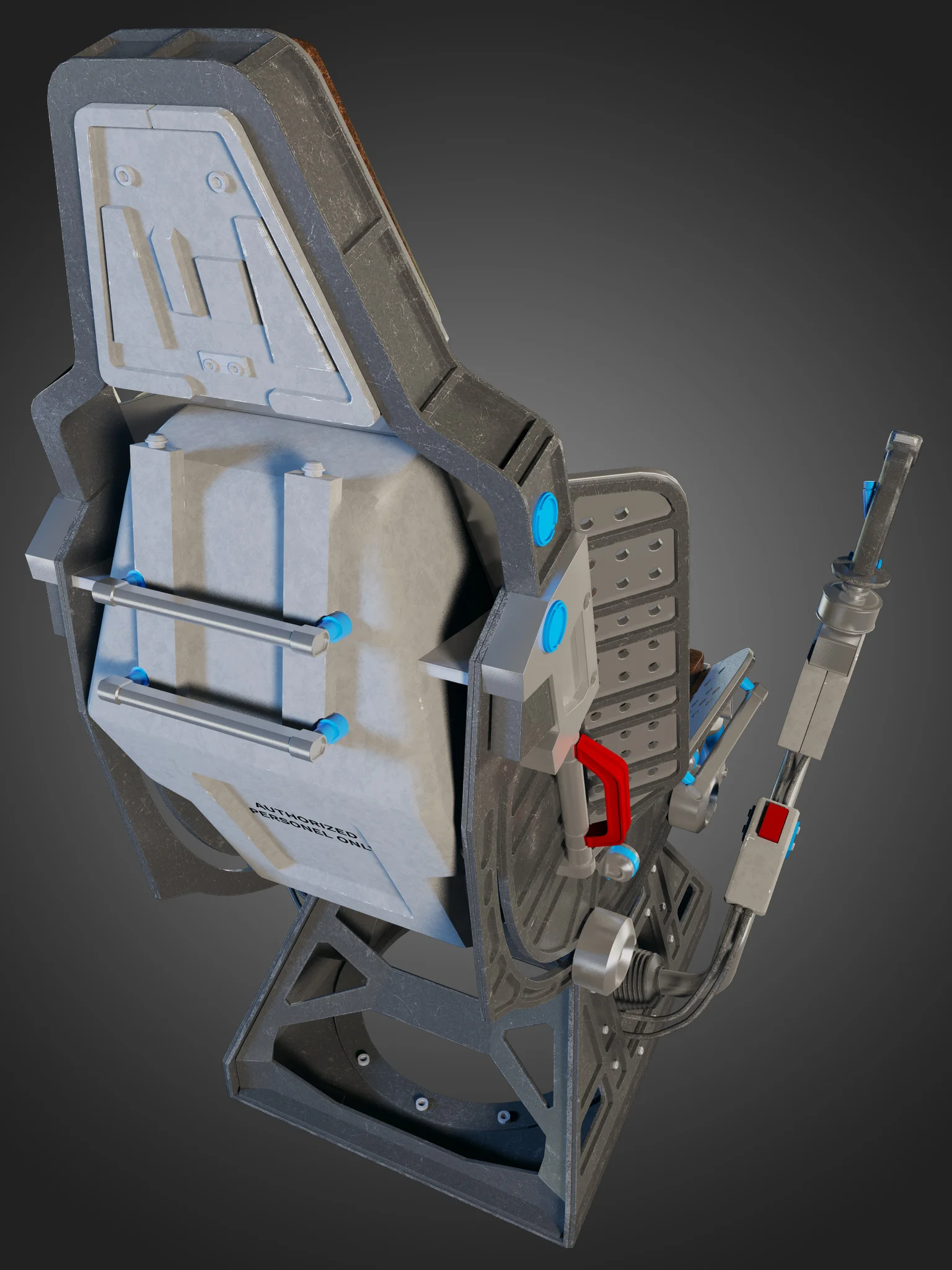 Futuristic Chair — 3D model preview 13