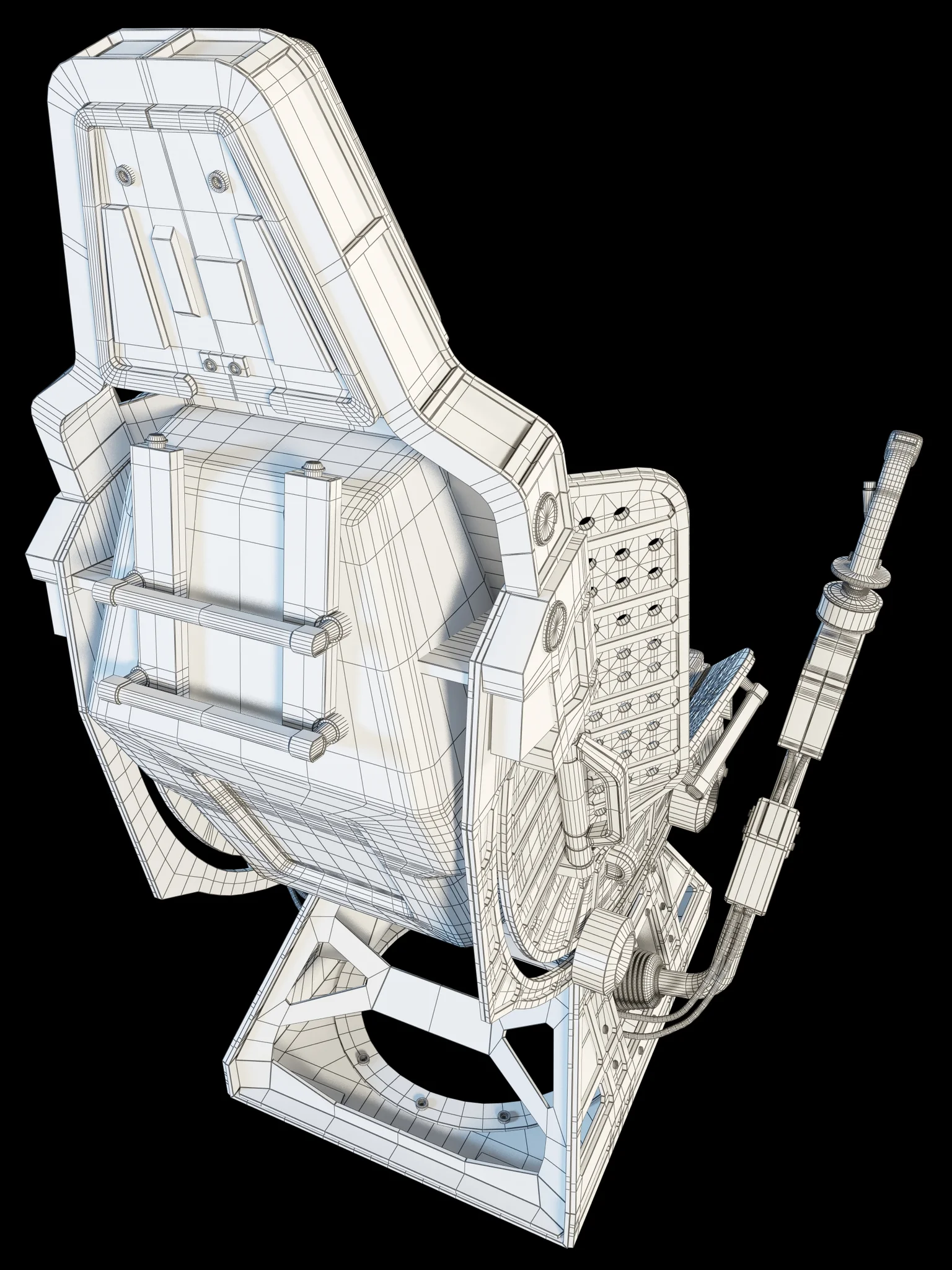 Futuristic Chair — 3D model preview 14