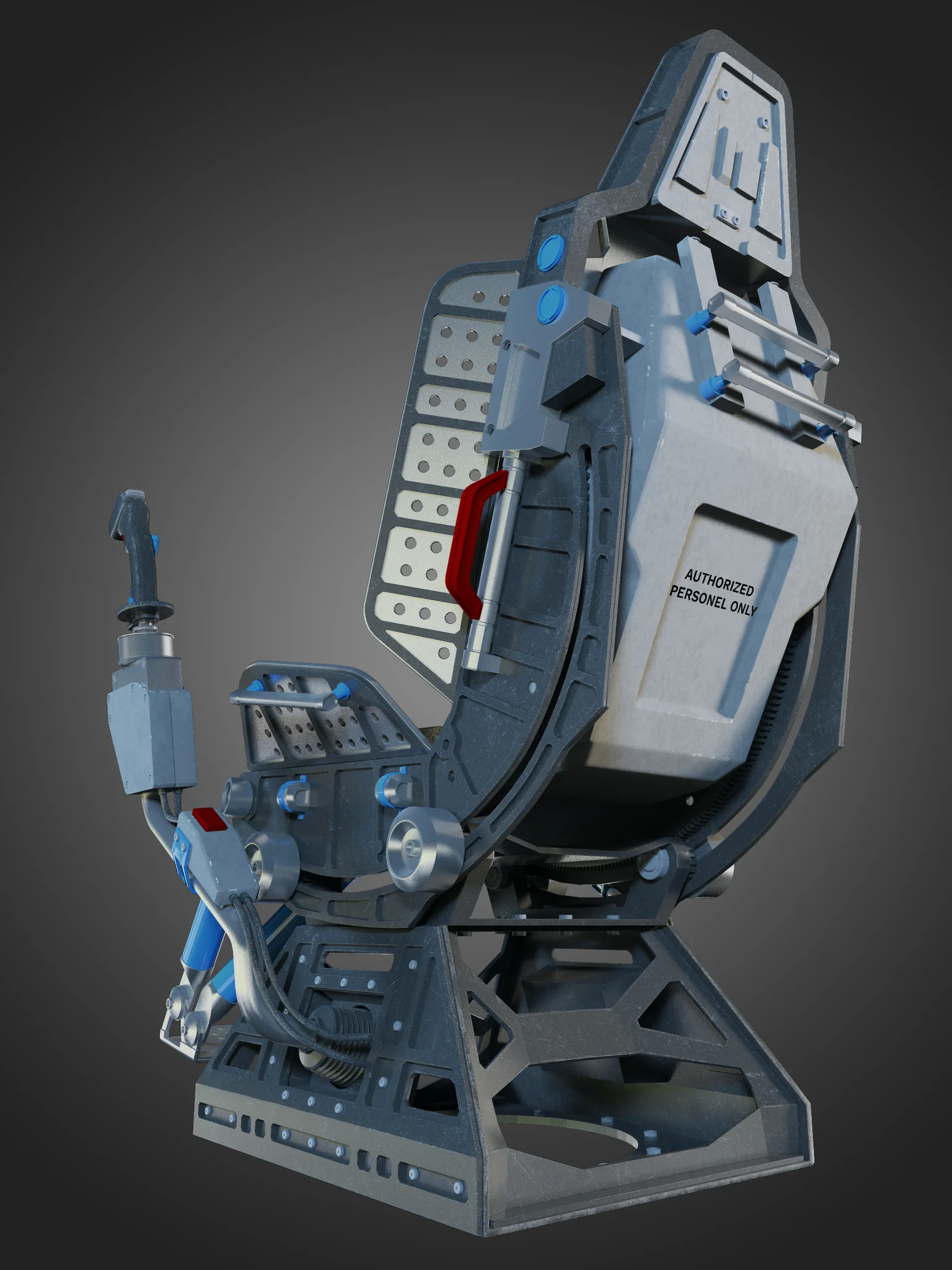 Futuristic Chair — 3D model preview 15