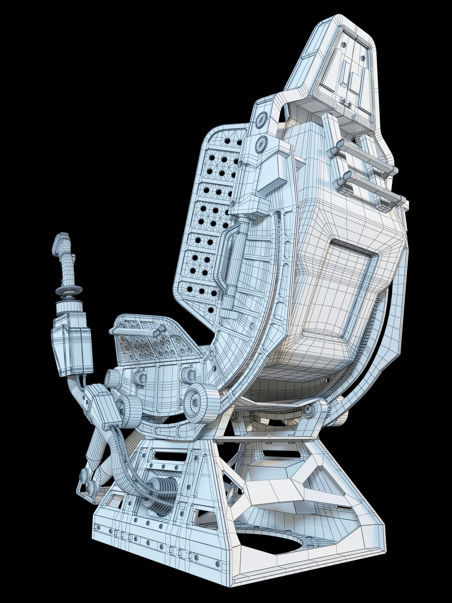 Futuristic Chair — 3D model preview 16