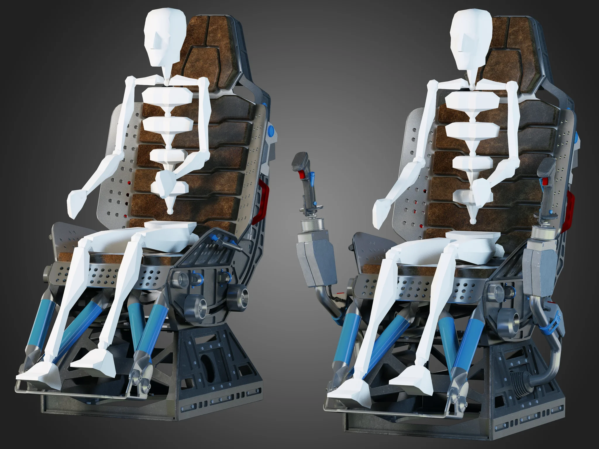 Futuristic Chair — 3D model preview 17