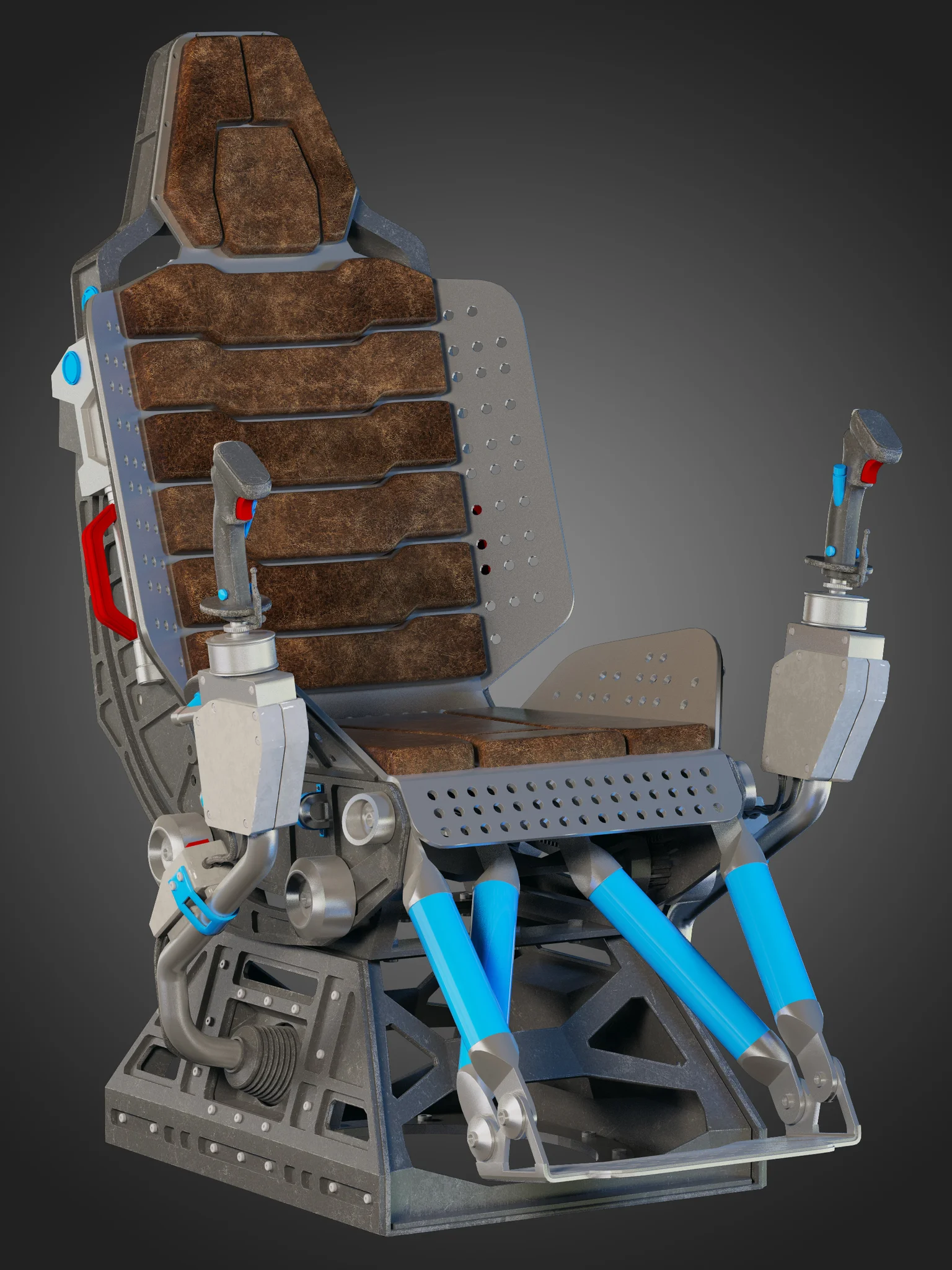 Futuristic Chair — 3D model preview 19