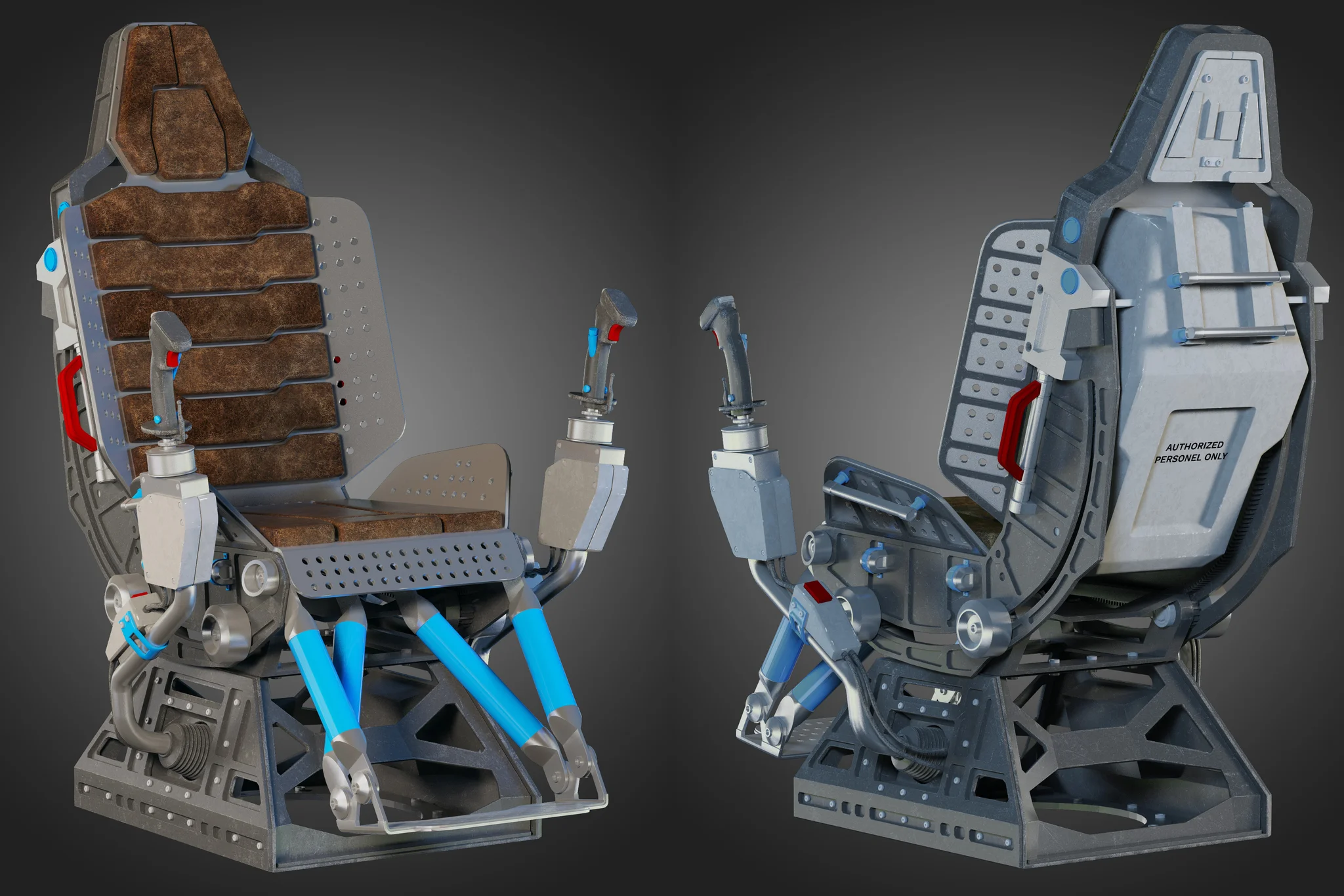 Futuristic Chair — 3D model preview 20