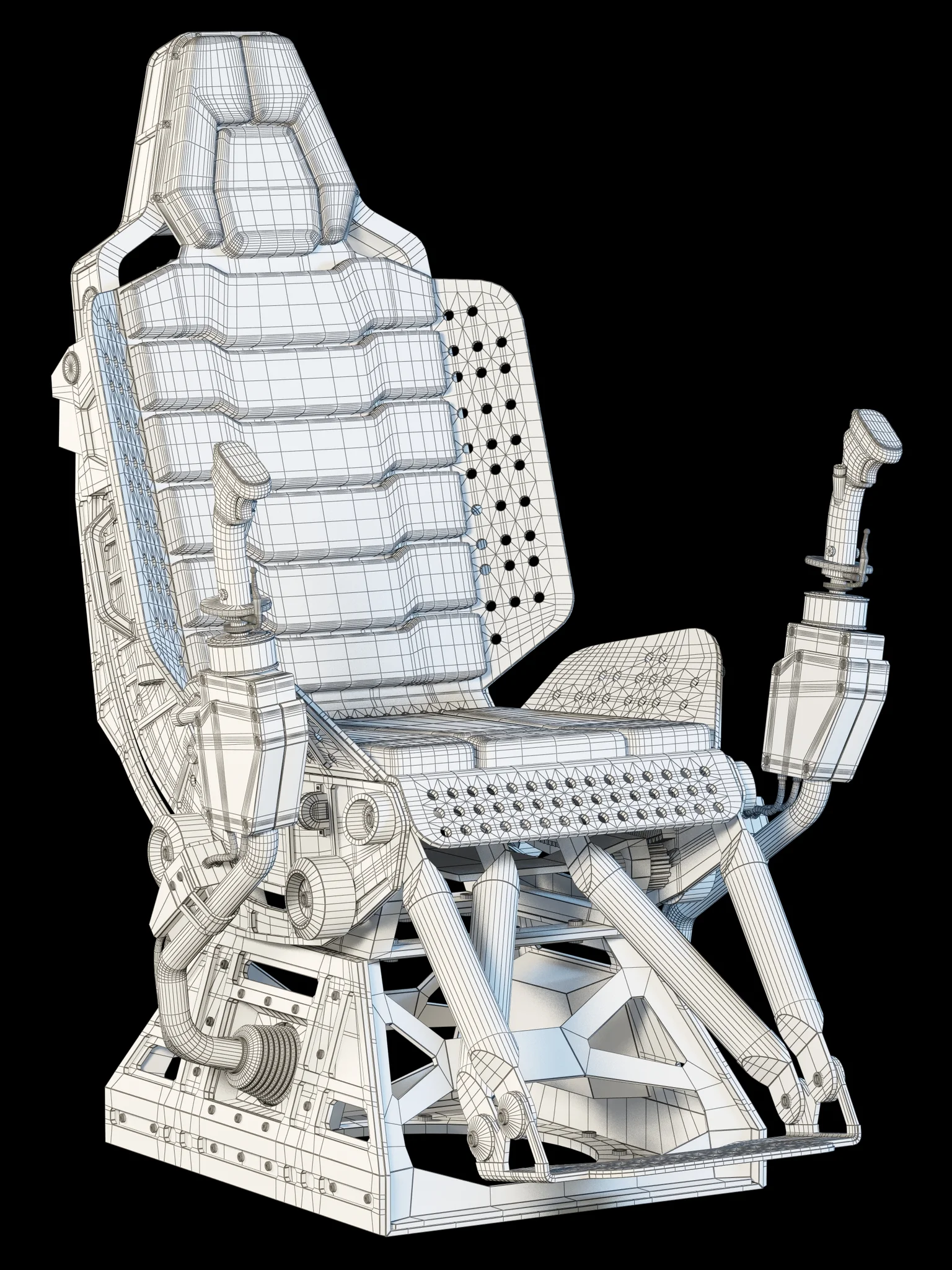 Futuristic Chair — 3D model preview 22