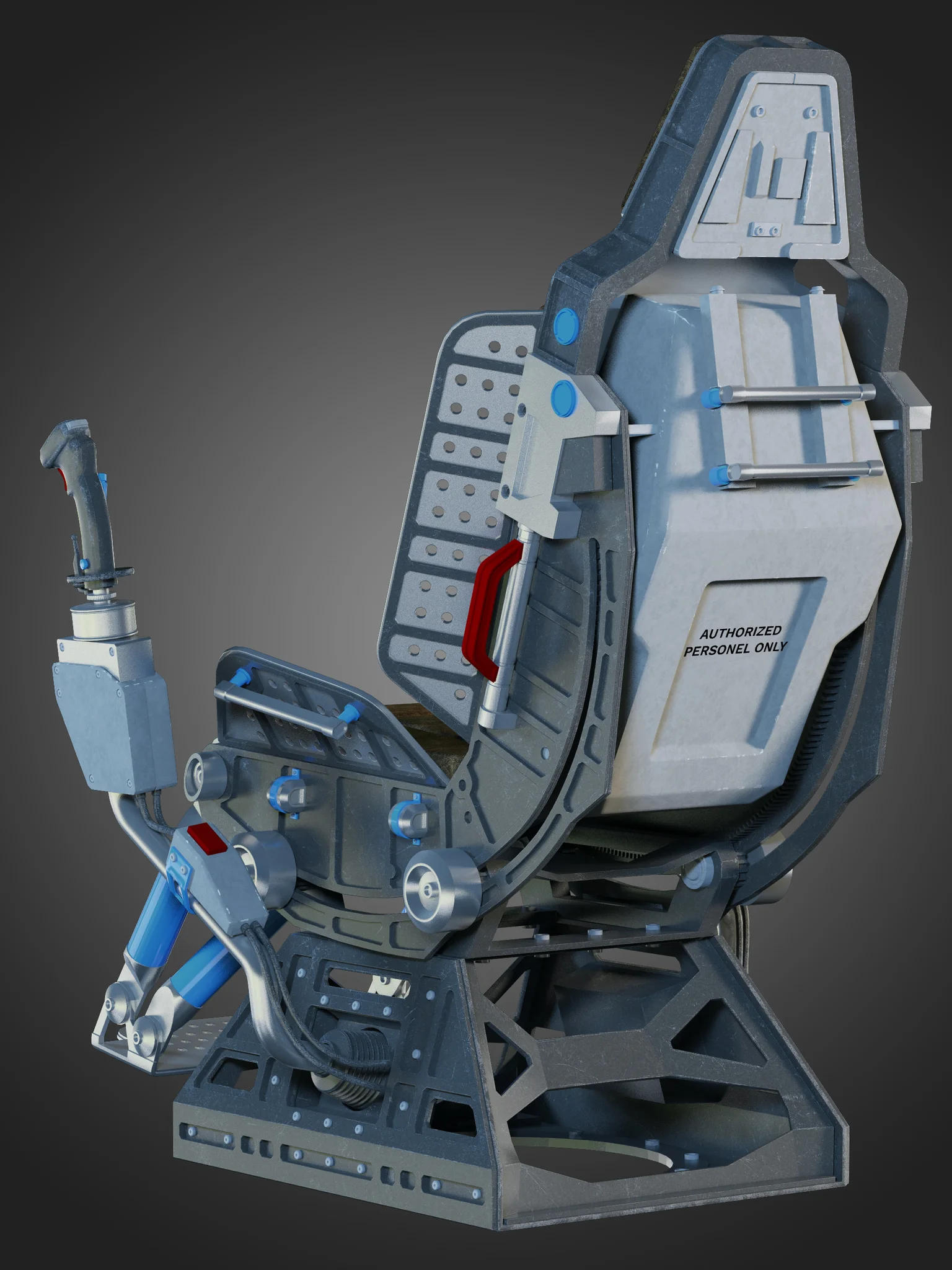 Futuristic Chair — 3D model preview 23