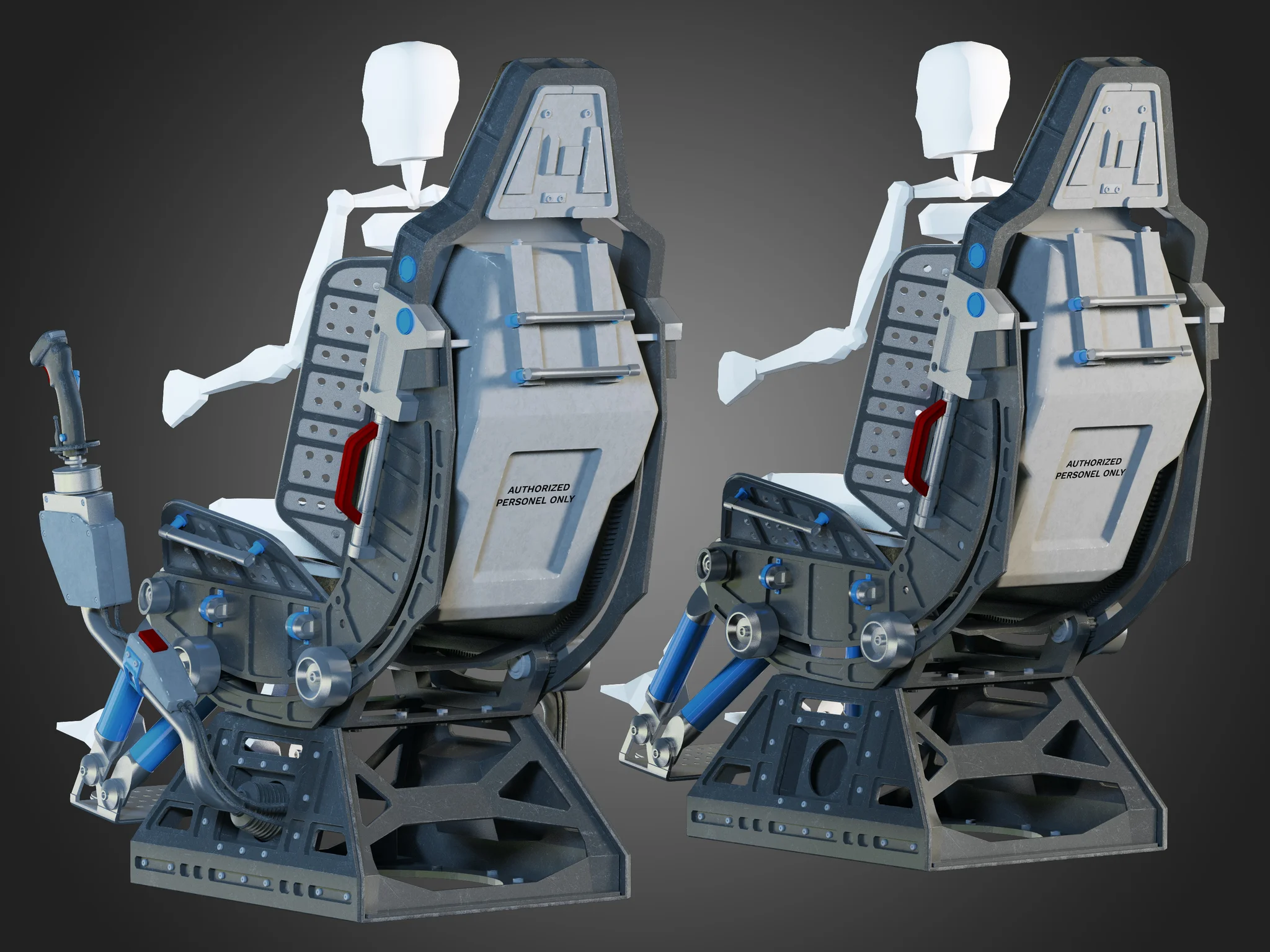 Futuristic Chair — 3D model preview 24