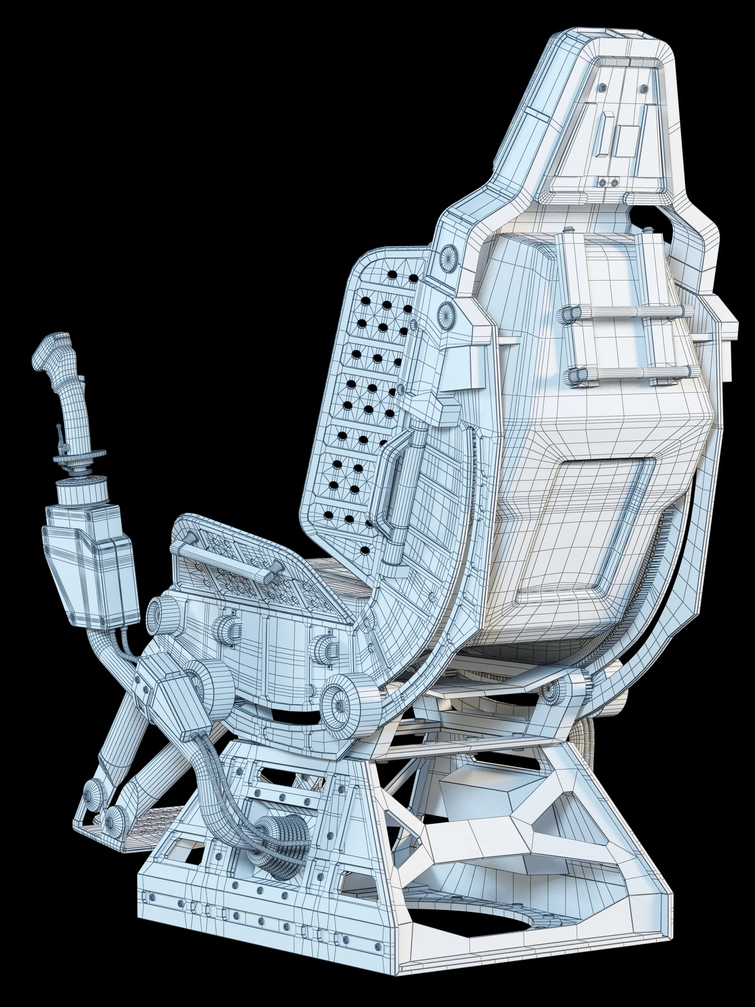 Futuristic Chair — 3D model preview 25