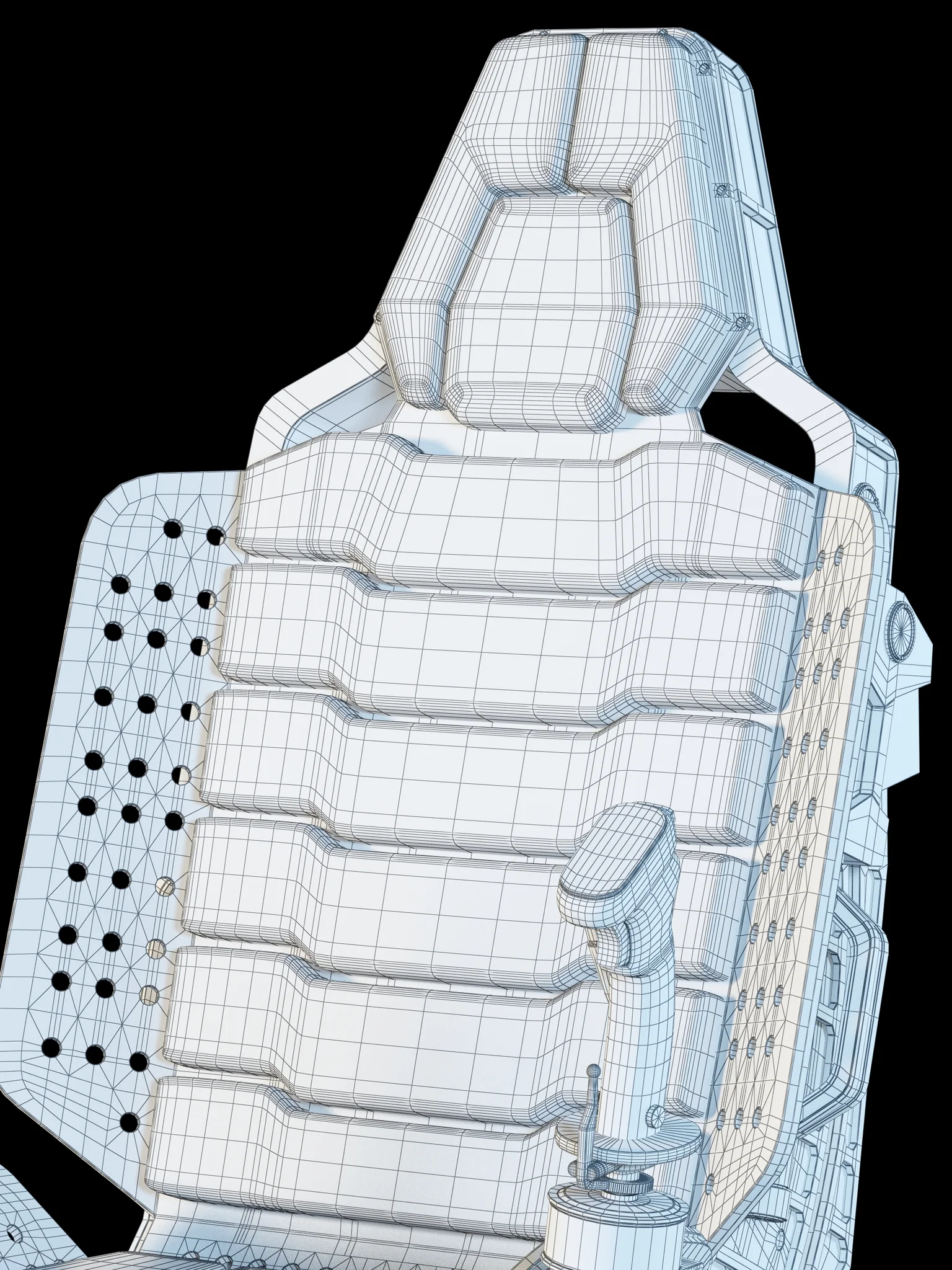 Futuristic Chair — 3D model preview 27