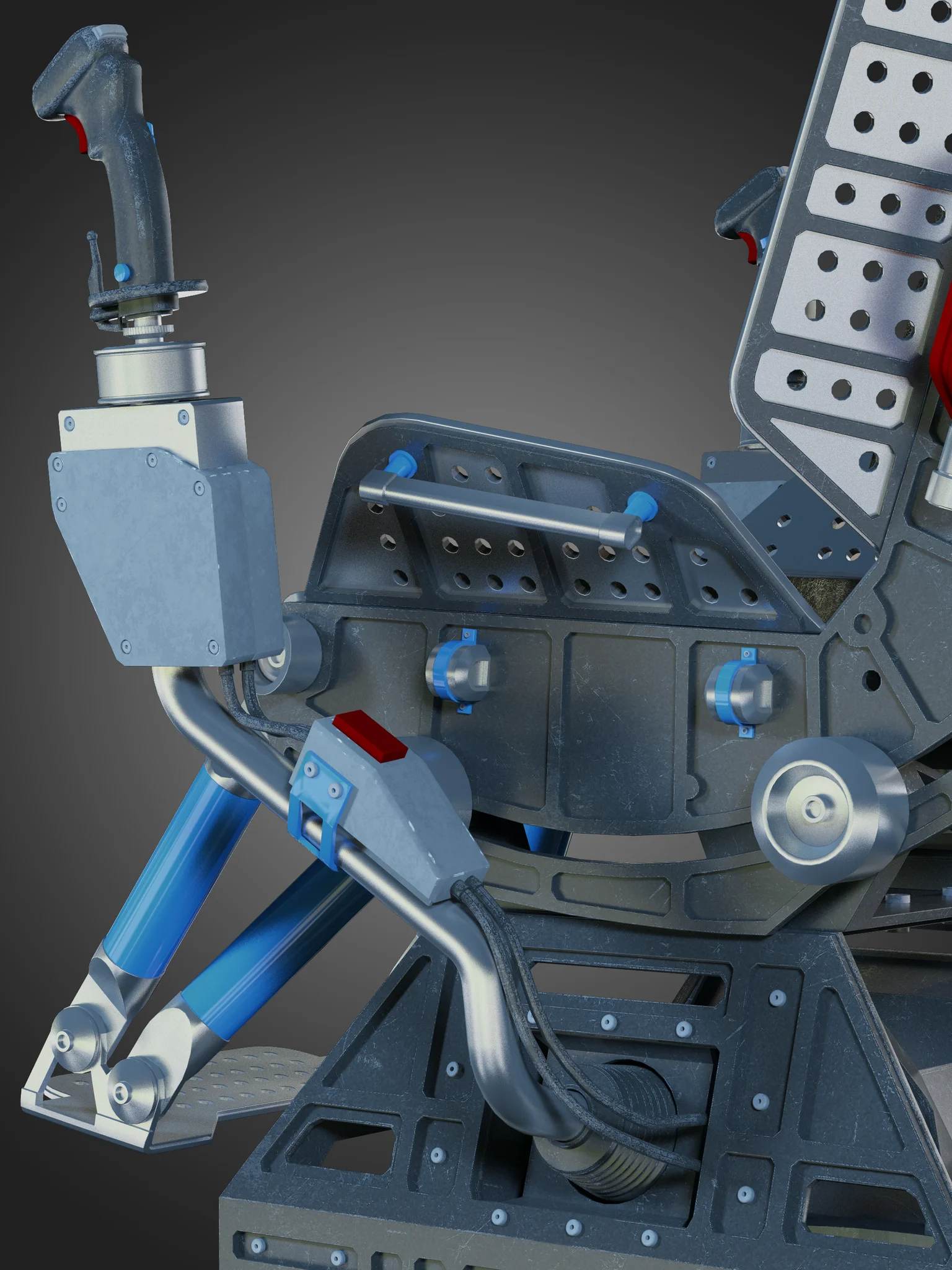 Futuristic Chair — 3D model preview 32