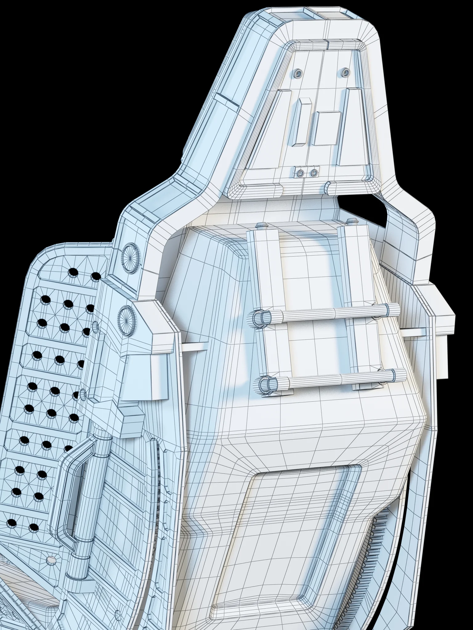 Futuristic Chair — 3D model preview 37