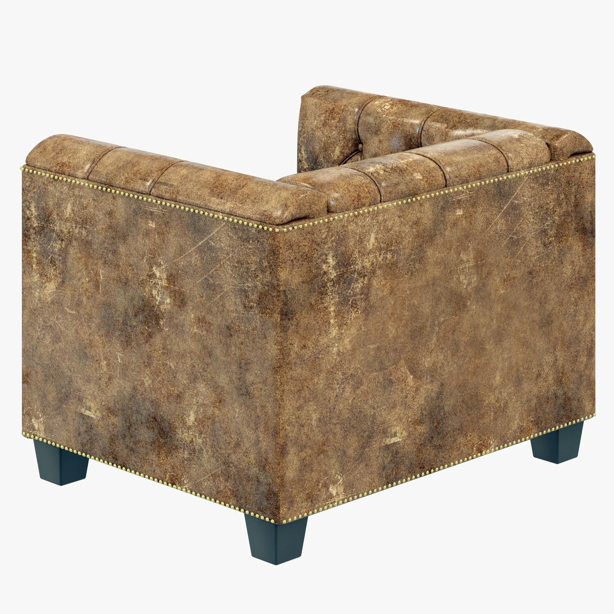 Restoration Hardware Savoy Leather Chair — 3D model preview 5