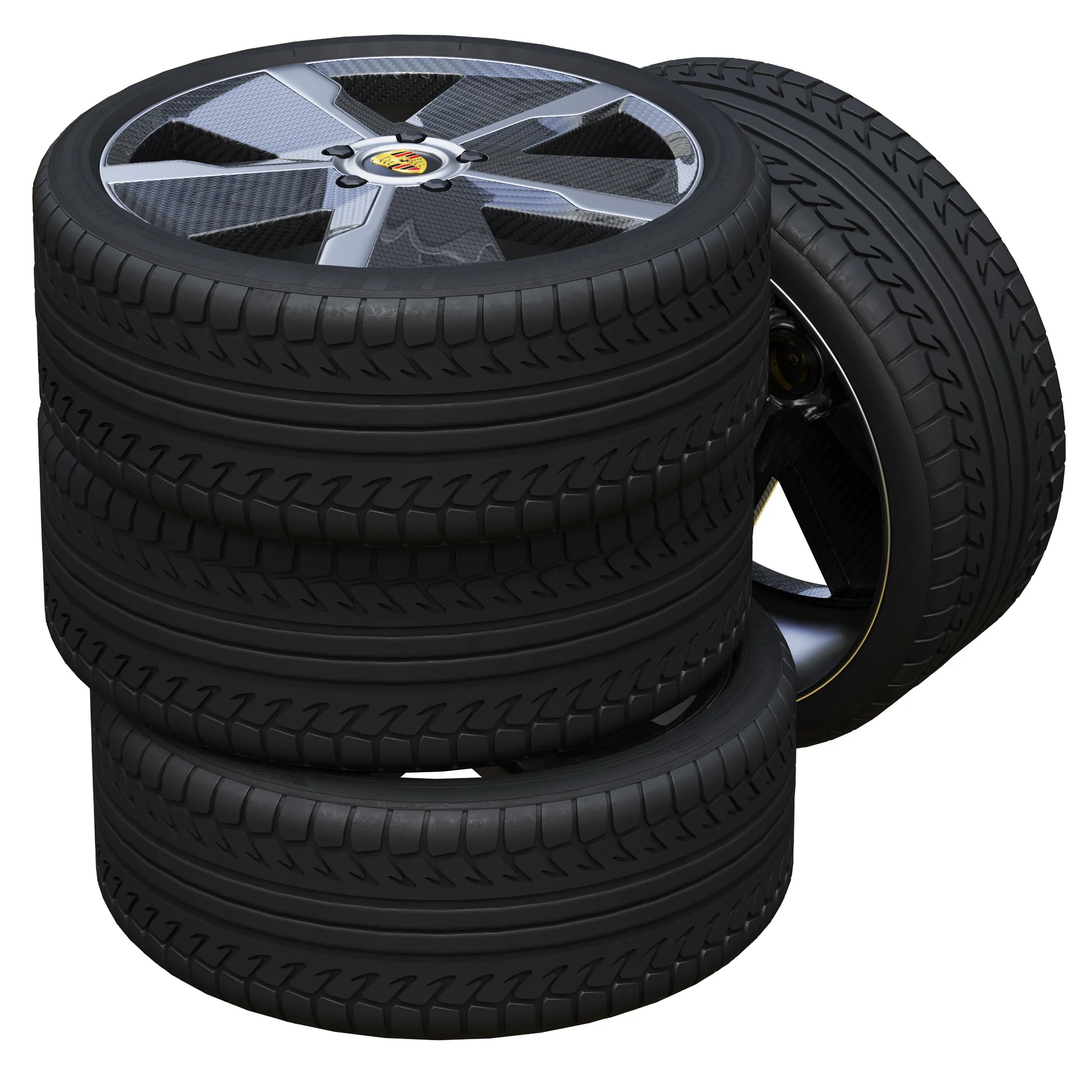 Porsche Tire 7 — 3D model preview 3