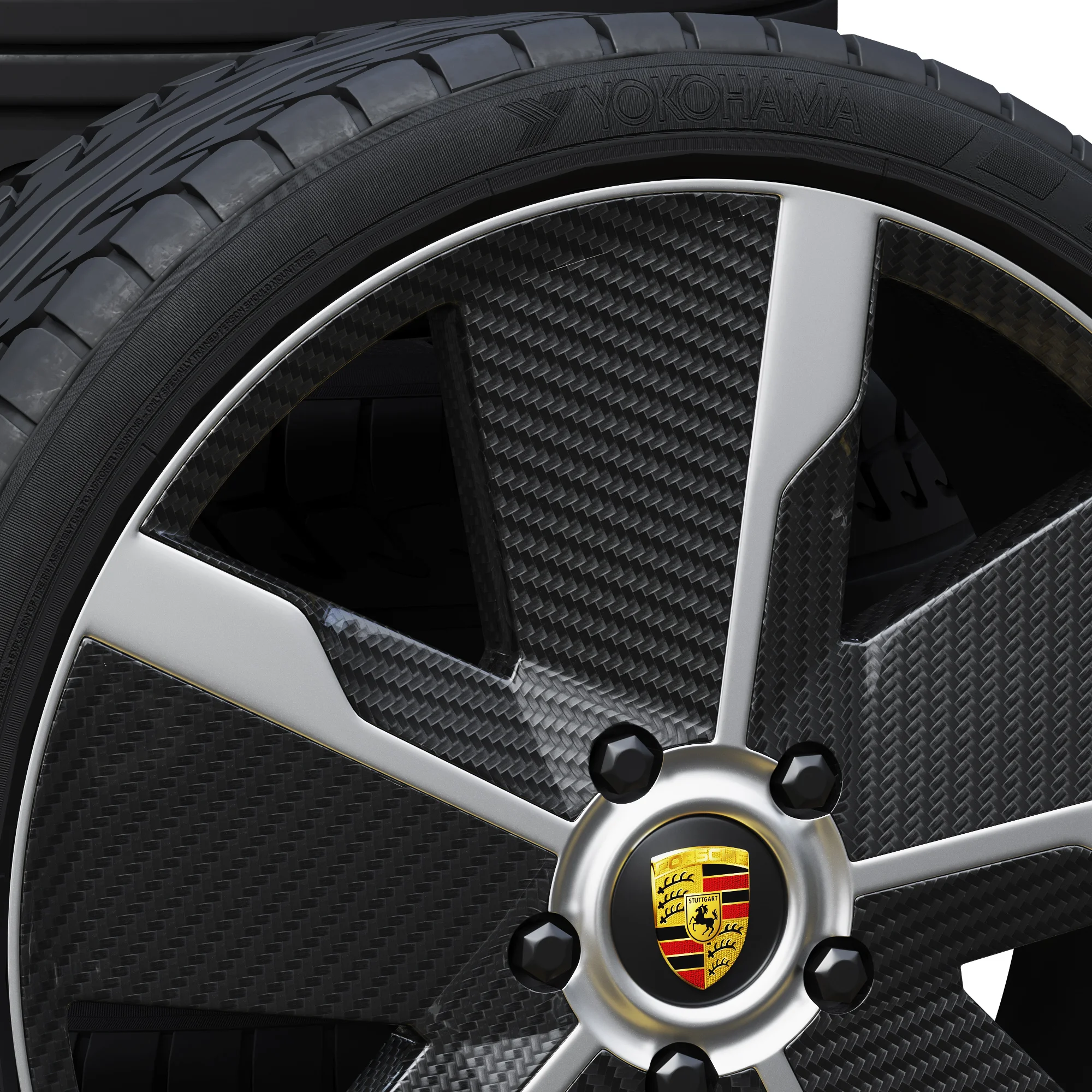 Porsche Tire 7 — 3D model preview 4