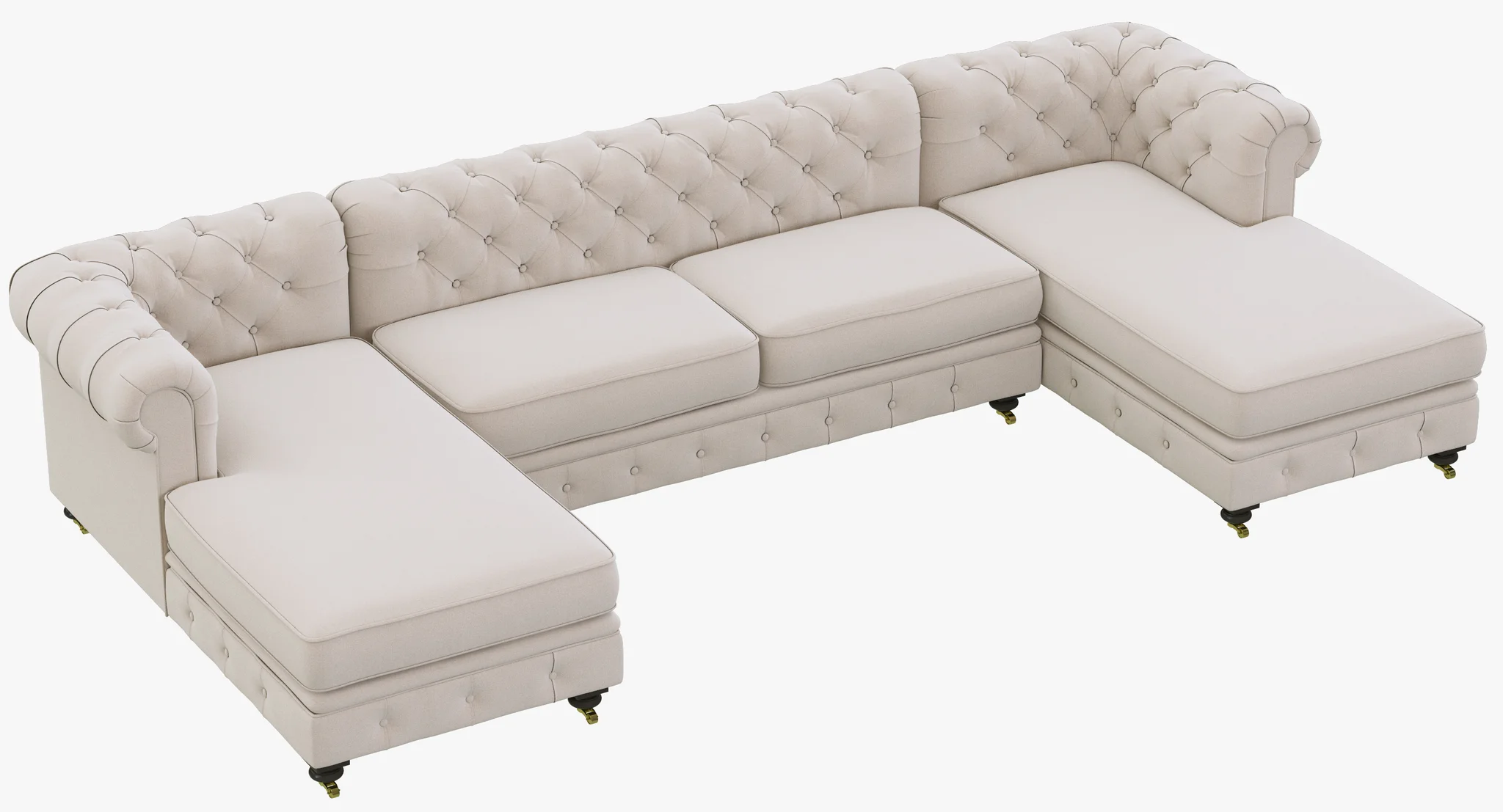 Restoration Hardware Kensington Upholstered U Chaise Sectional