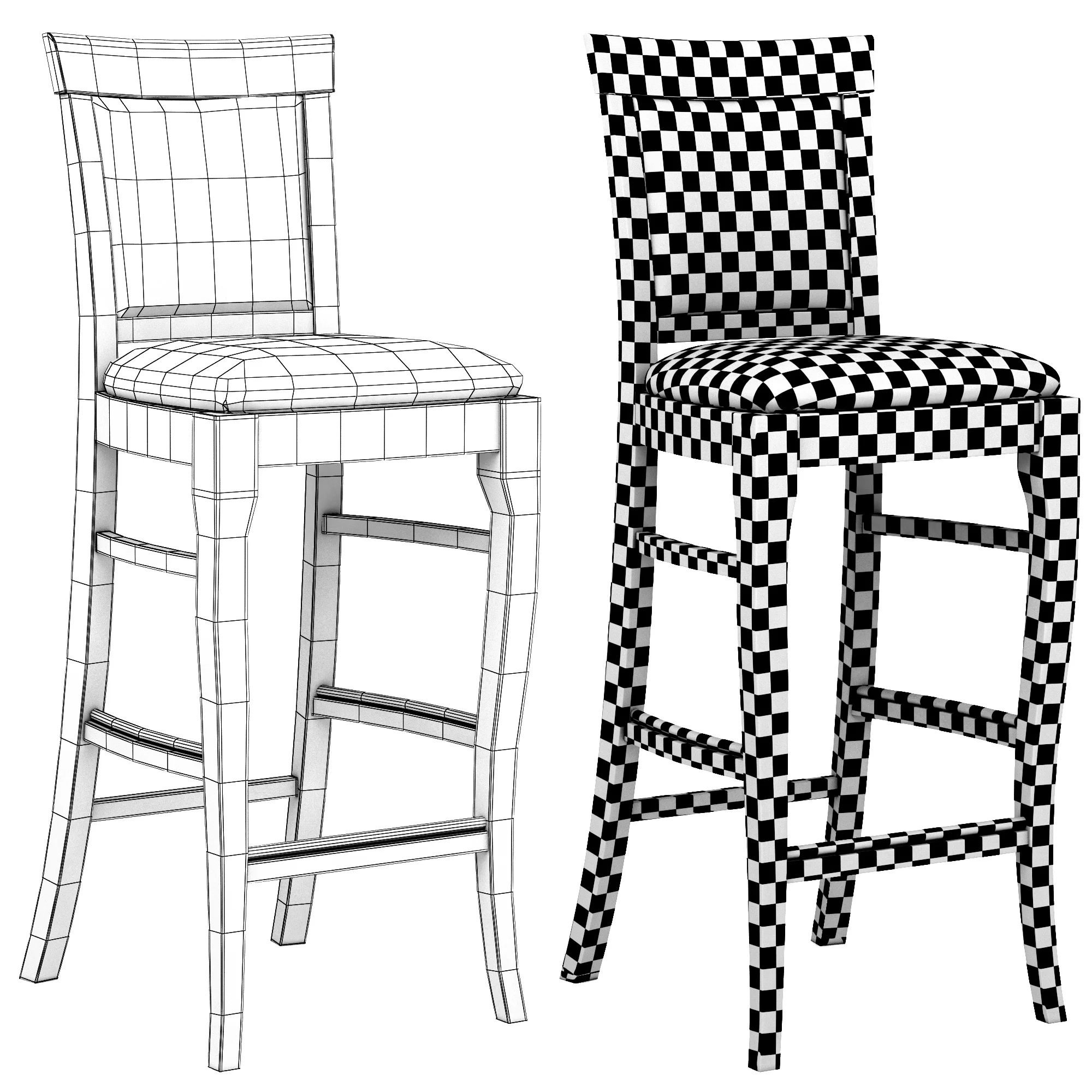 Dantone Home Koventry Bar Stool — 3D model preview 9