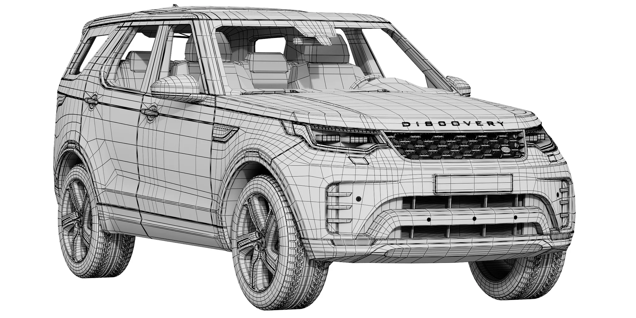 Land Rover Discovery R Dynamic, 3D model preview 28