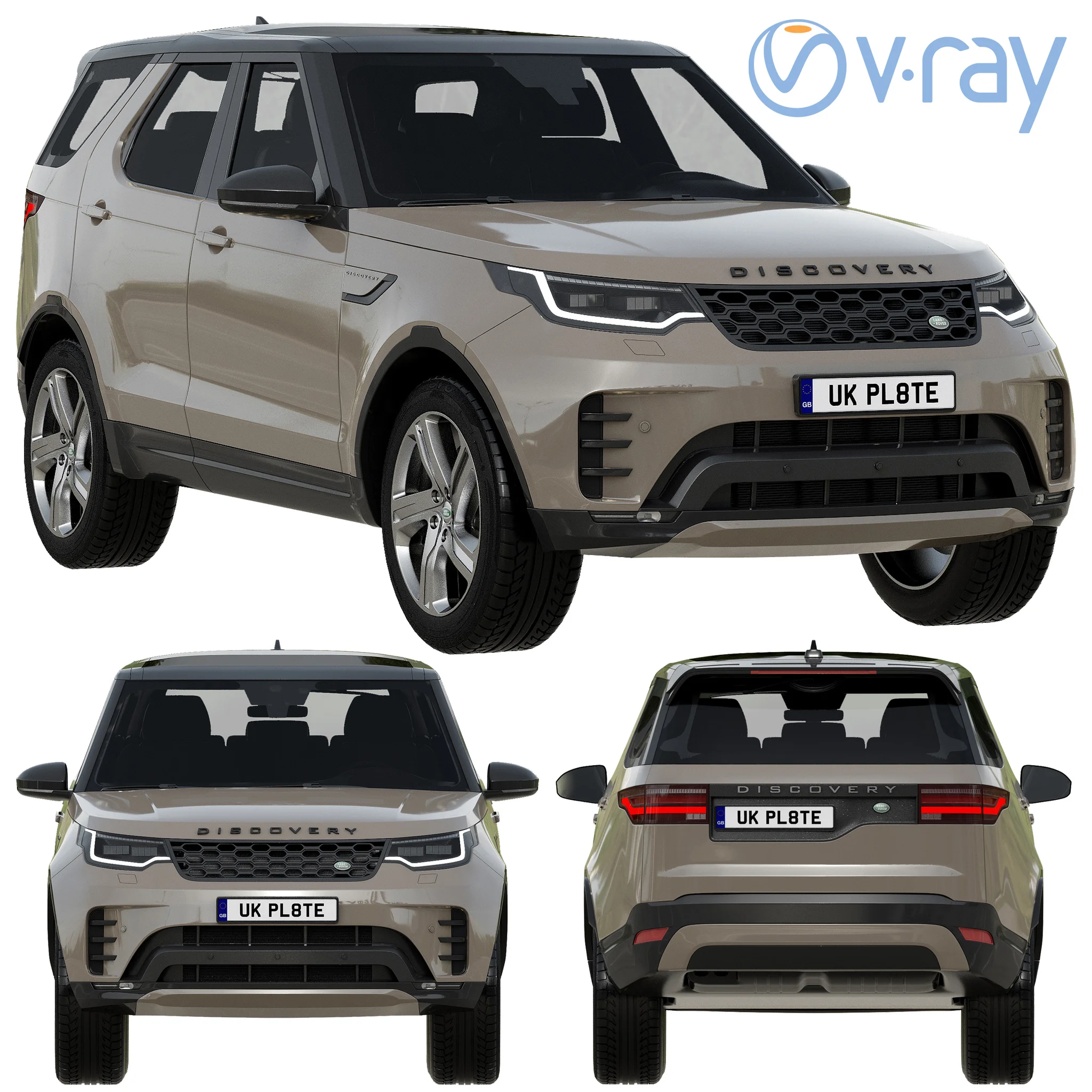 Land Rover Discovery R Dynamic, 3D model preview 9