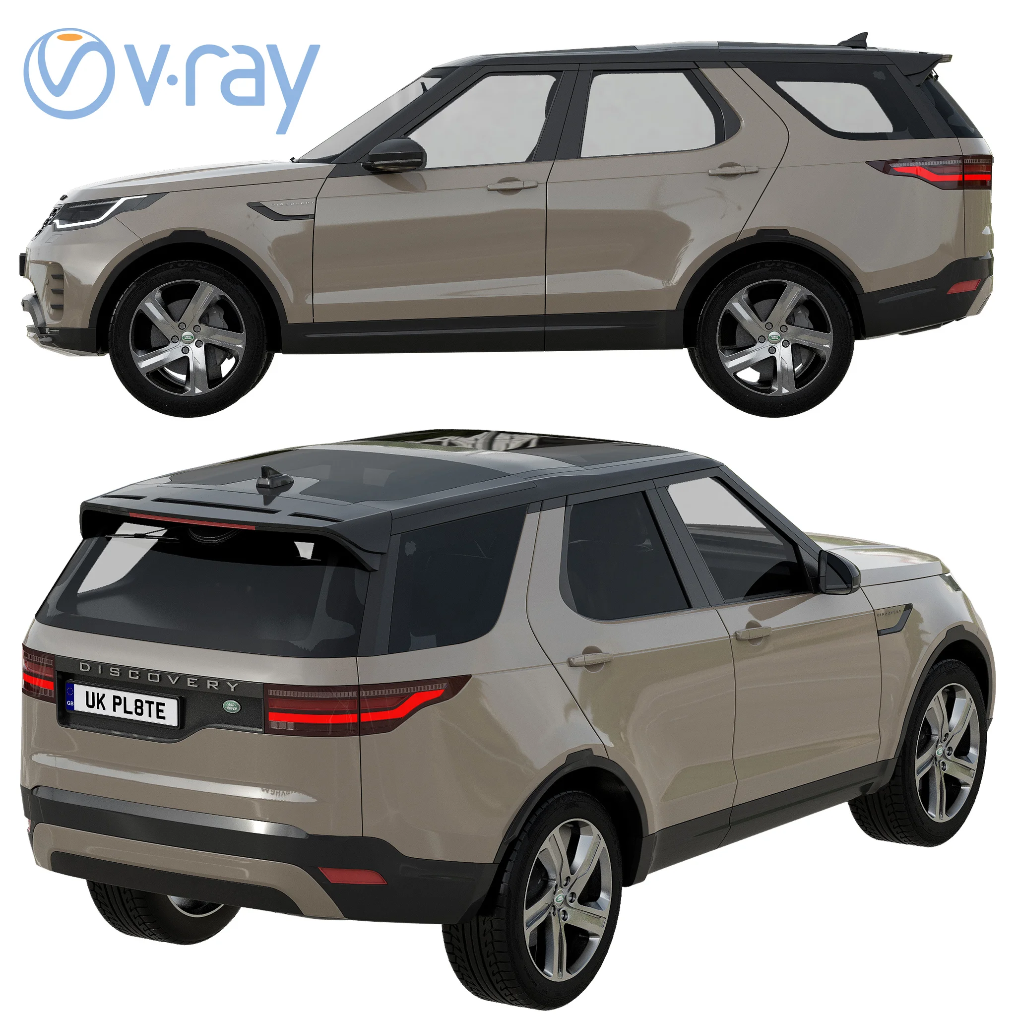 Land Rover Discovery R Dynamic, 3D model preview 12